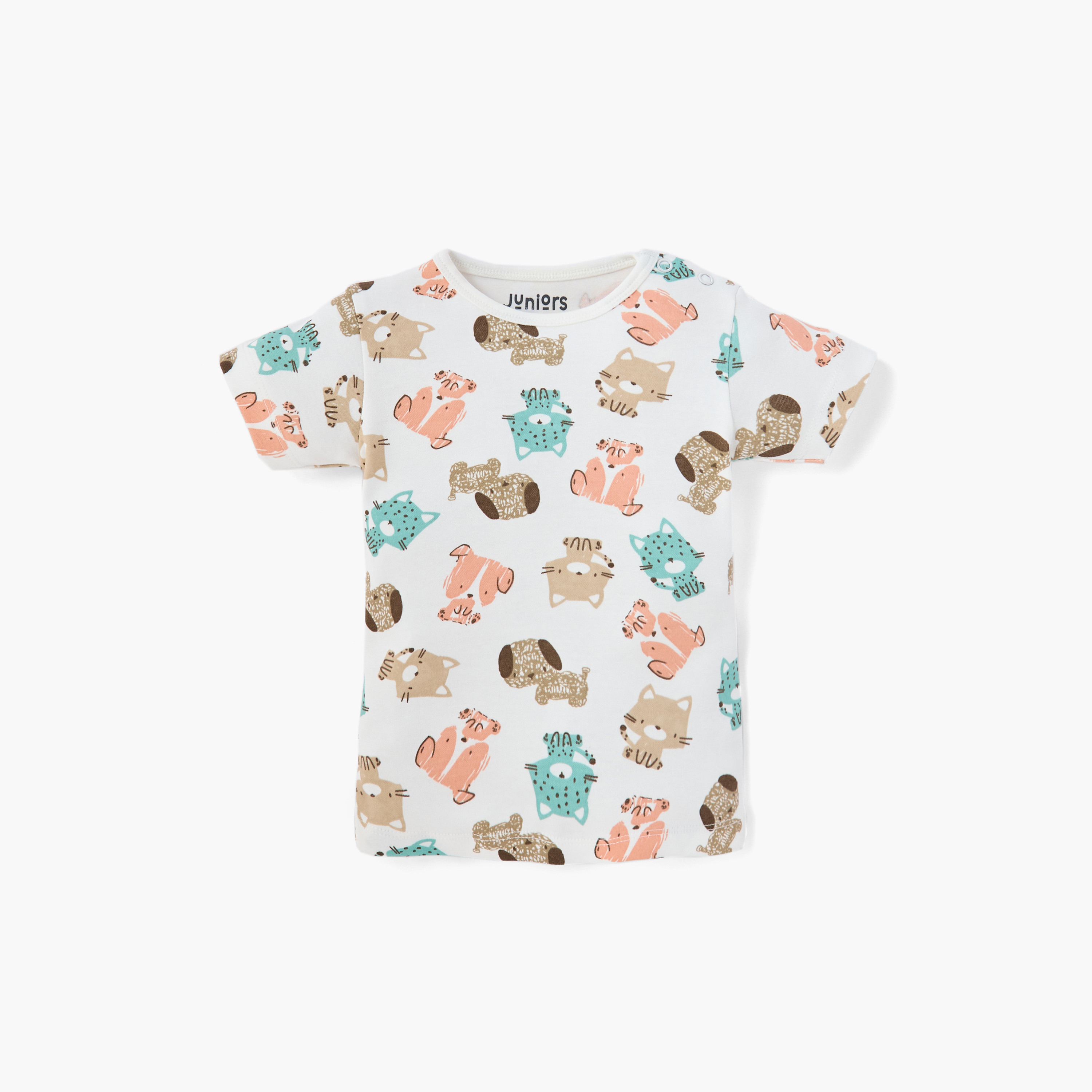 Juniors Assorted T-shirt with Short Sleeves - Set of 5-baby-boys-clothing-tshirtsandpolos-image-3