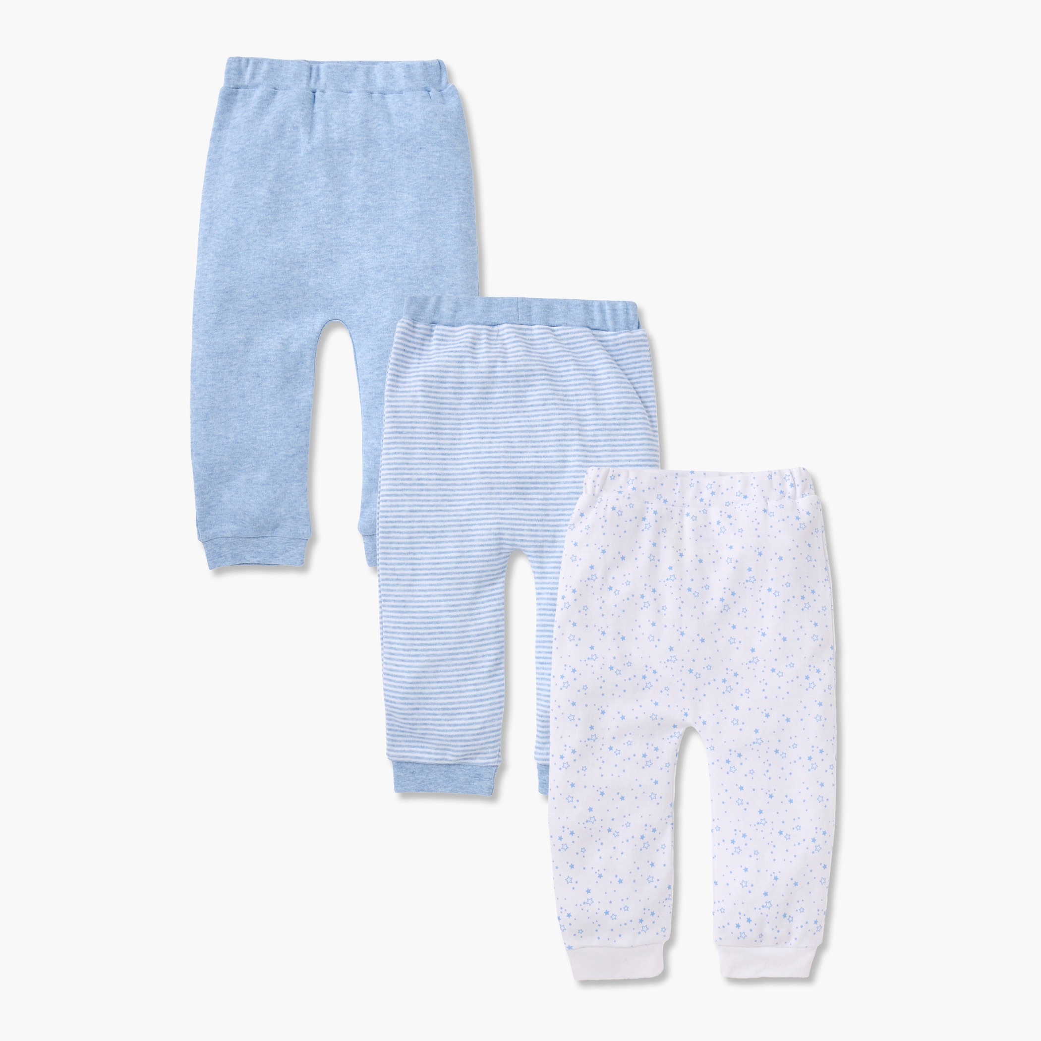 Juniors Assorted Joggers with Elasticated Waistband - Set of 3-baby-boys-clothing-bottoms-joggersandtrackpants-image-1