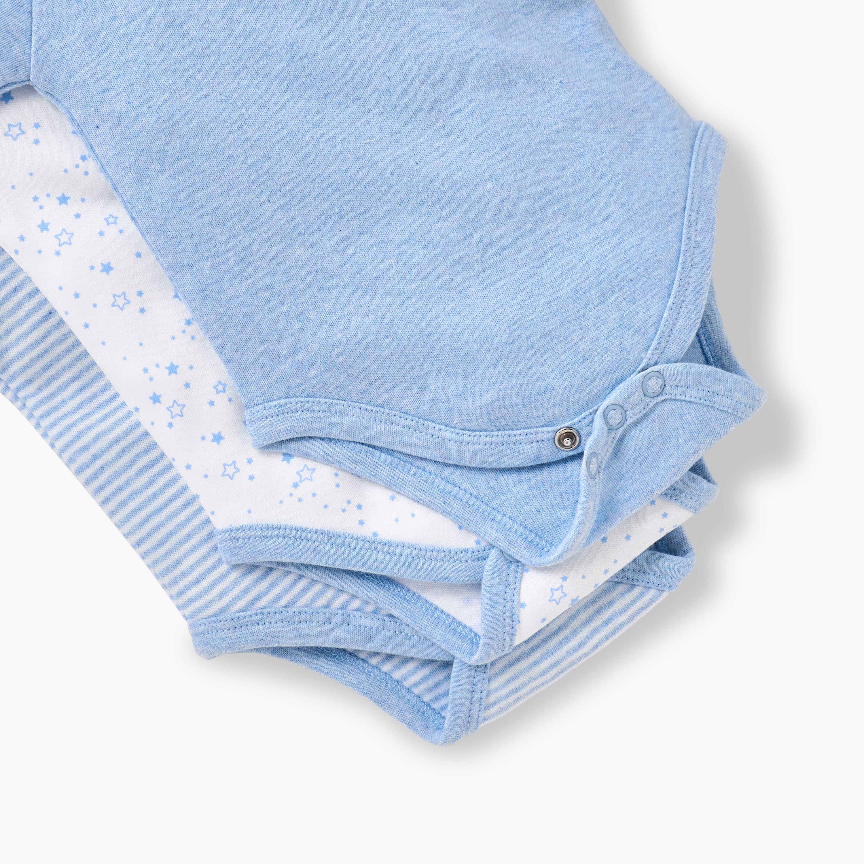 بودي سوت بطبعات وأكمام طويلة وأزرار إغلاق من جونيورز - طقم 3 قطع-baby-boys-clothing-bodysuits-image-6