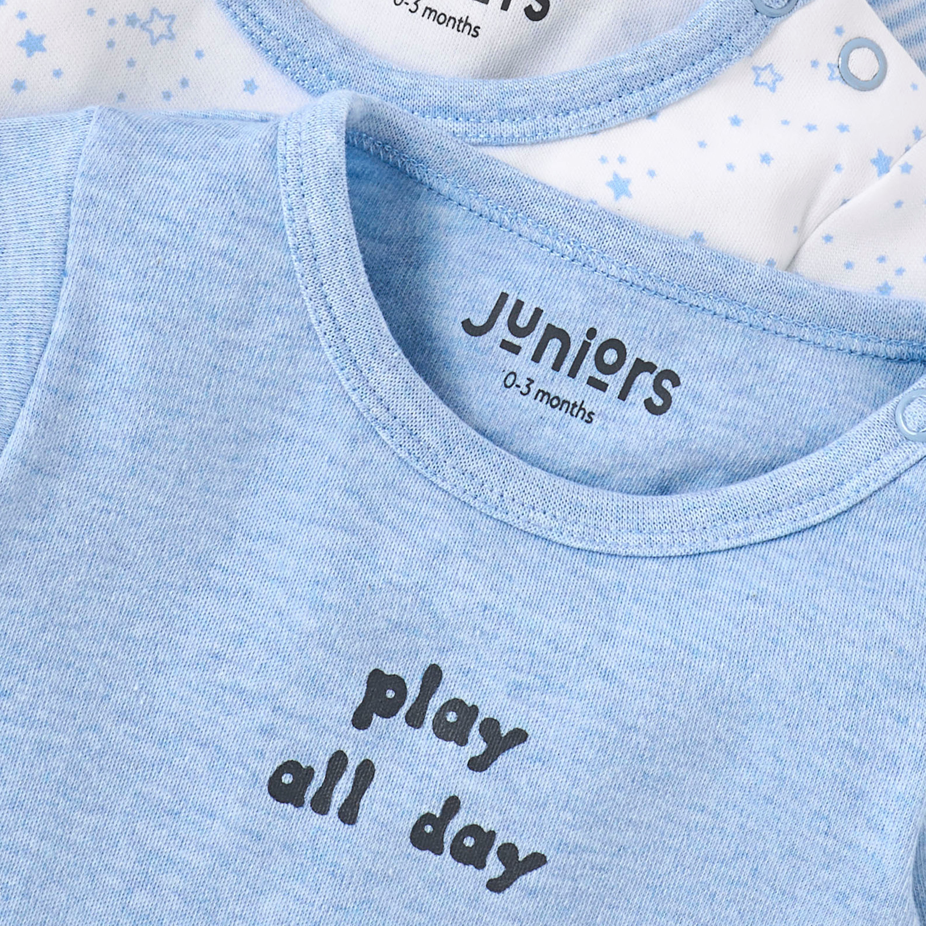 بودي سوت بطبعات وأكمام طويلة وأزرار إغلاق من جونيورز - طقم 3 قطع-baby-boys-clothing-bodysuits-image-8