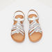 Cross Strap Sandals with Hook and Loop Closure-Girl%27s Sandals-thumbnail-1