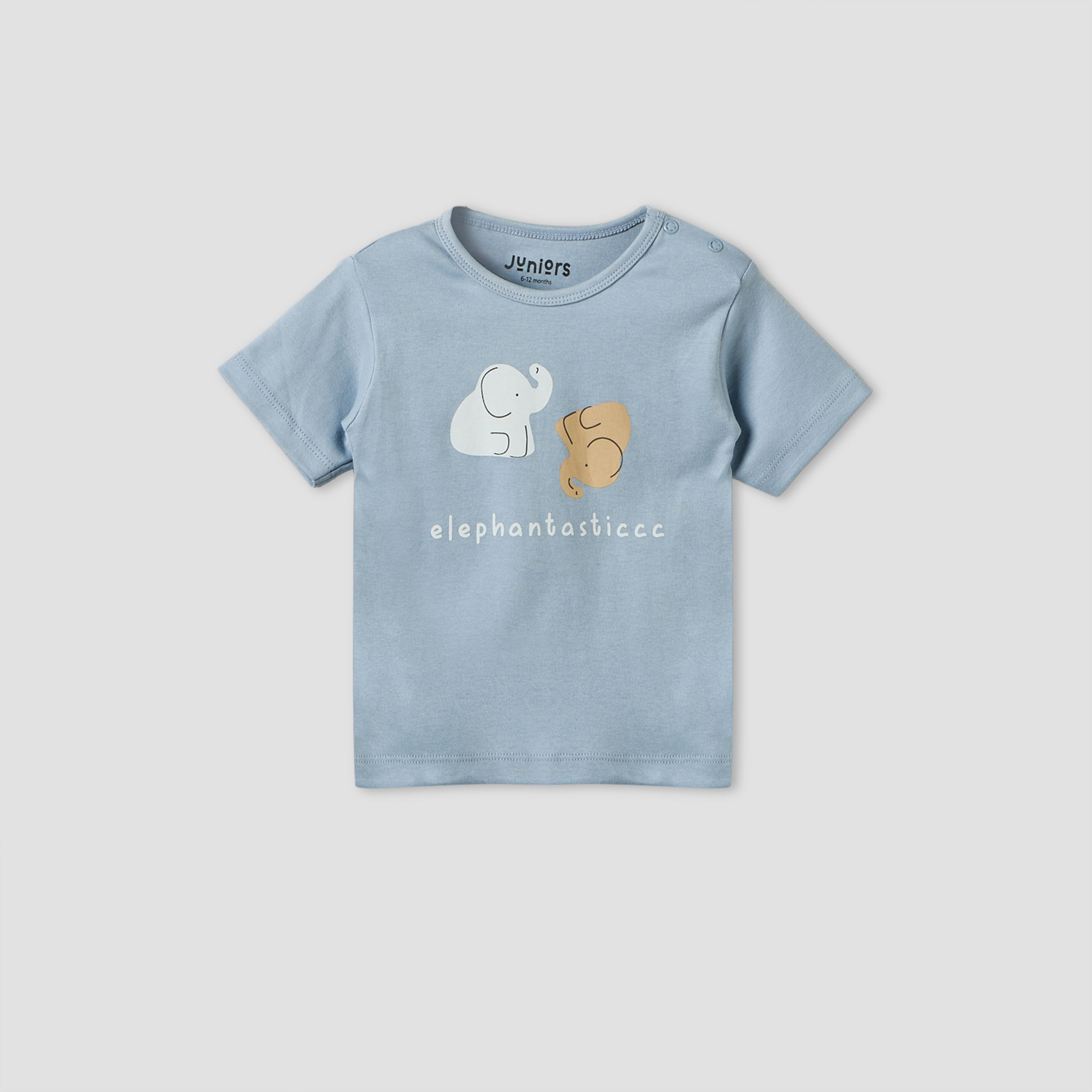 Pack of 5 Juniors Crew Neck Short Sleeves T-shirt with Safari Print-baby-boys-clothing-tshirtsandpolos-image-6