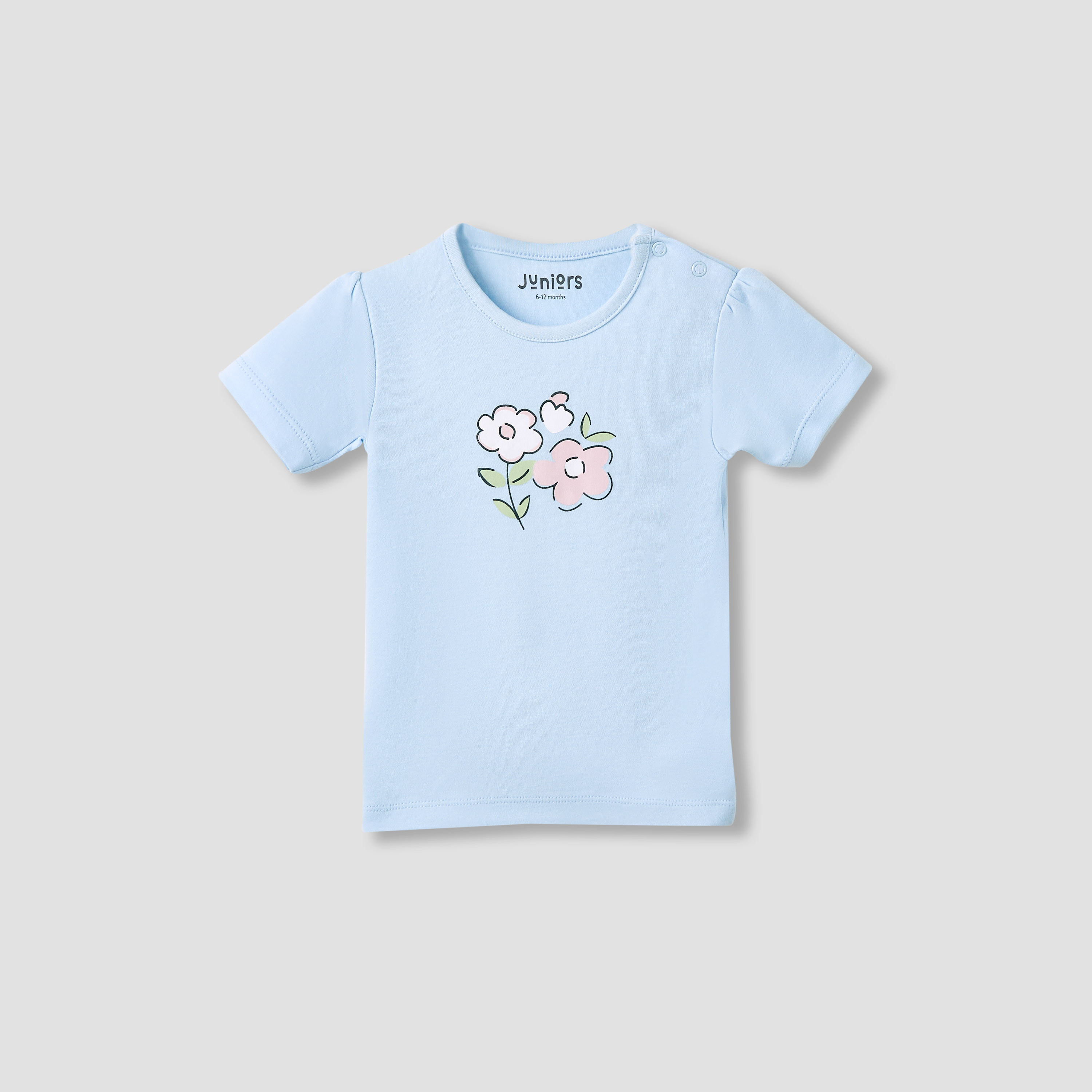 Juniors Boys Crew Neck T-shirt with Print - Cotton - Short Sleeves - Set of 5-baby-boys-clothing-multipacks-image-4