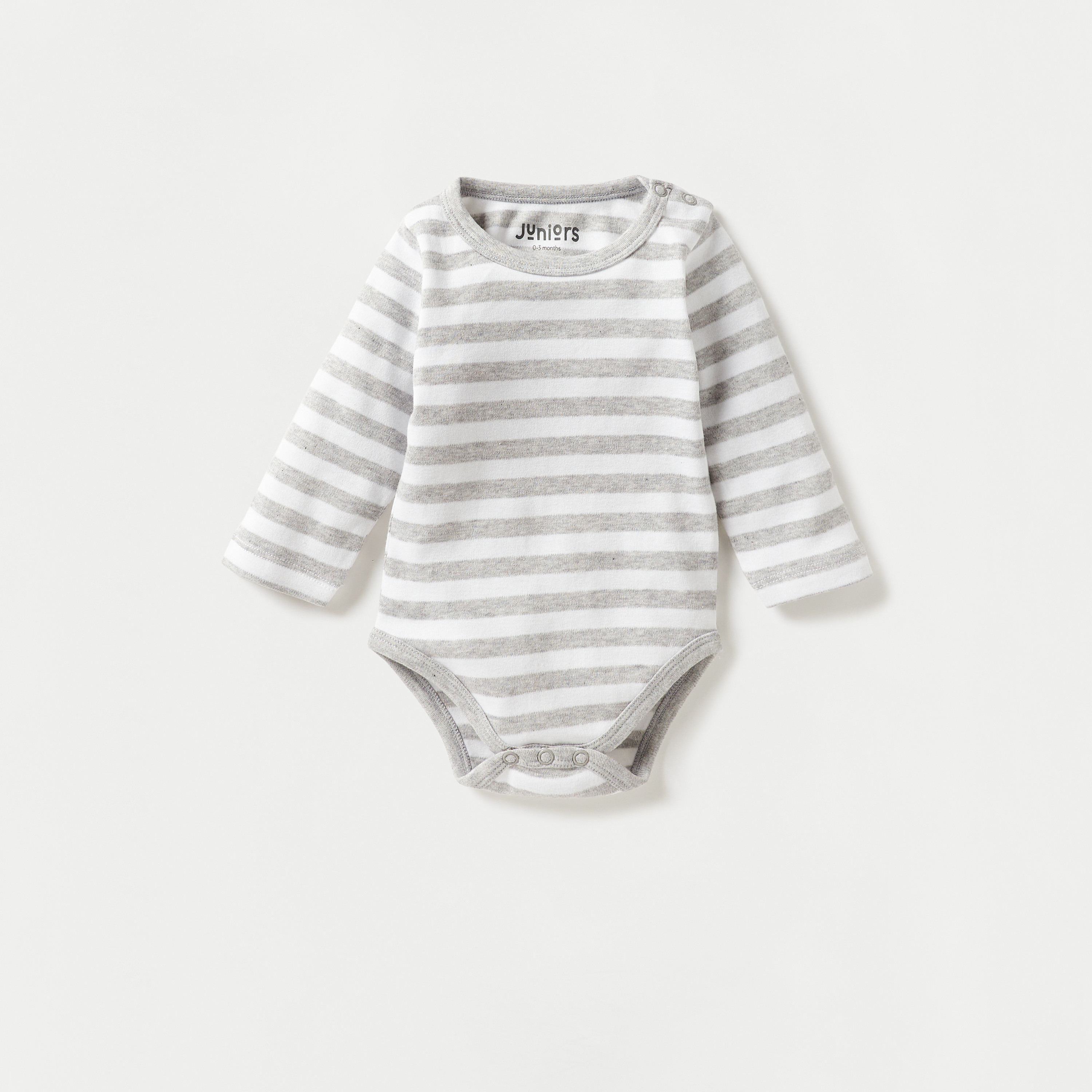 بودي سوت بأكمام طويلة وطبعات من جونيورز- طقم 3 قطع-baby-boys-clothing-bodysuits-image-2