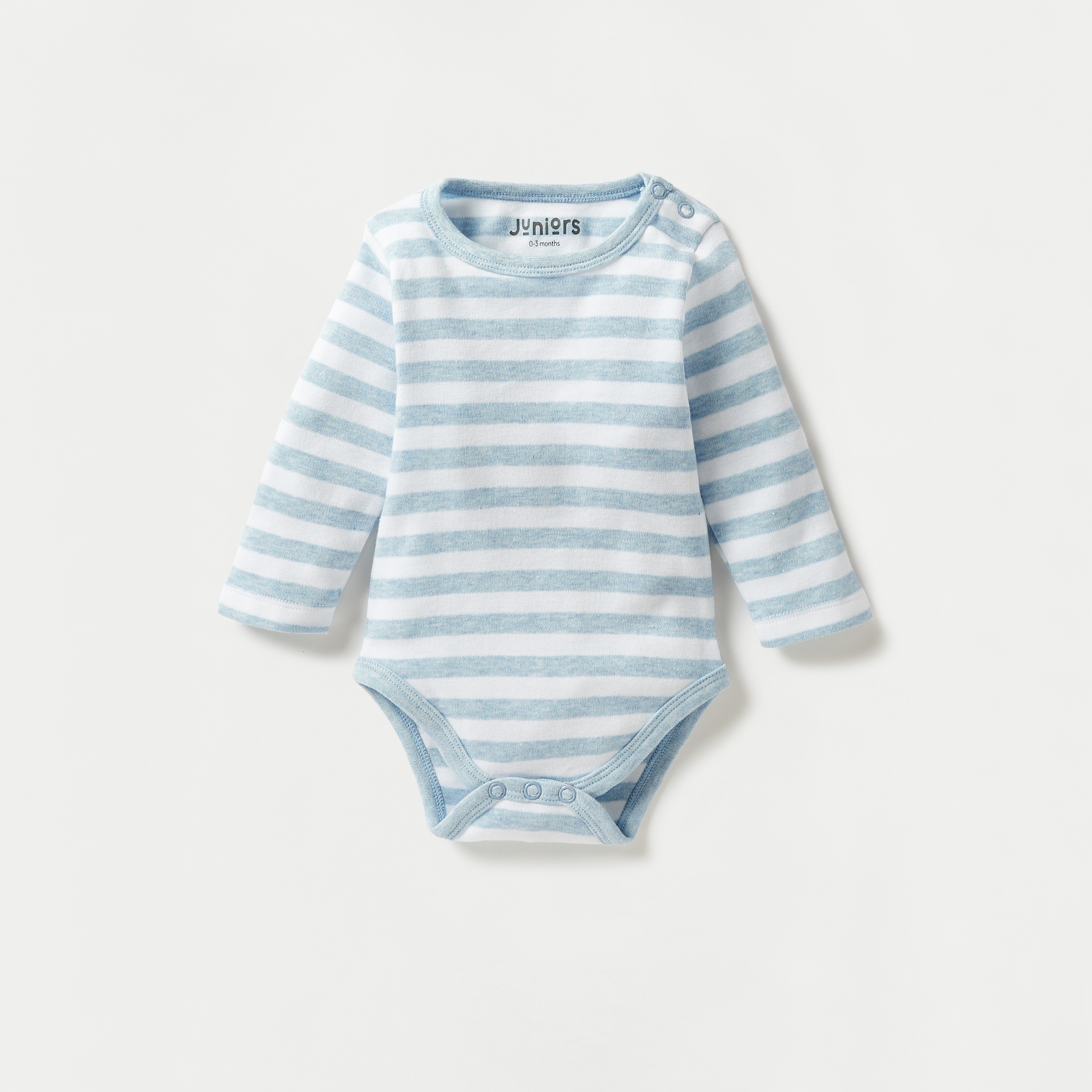 Juniors Printed Bodysuit with Long Sleeves - Set of 3-baby-boys-clothing-bodysuits-image-3