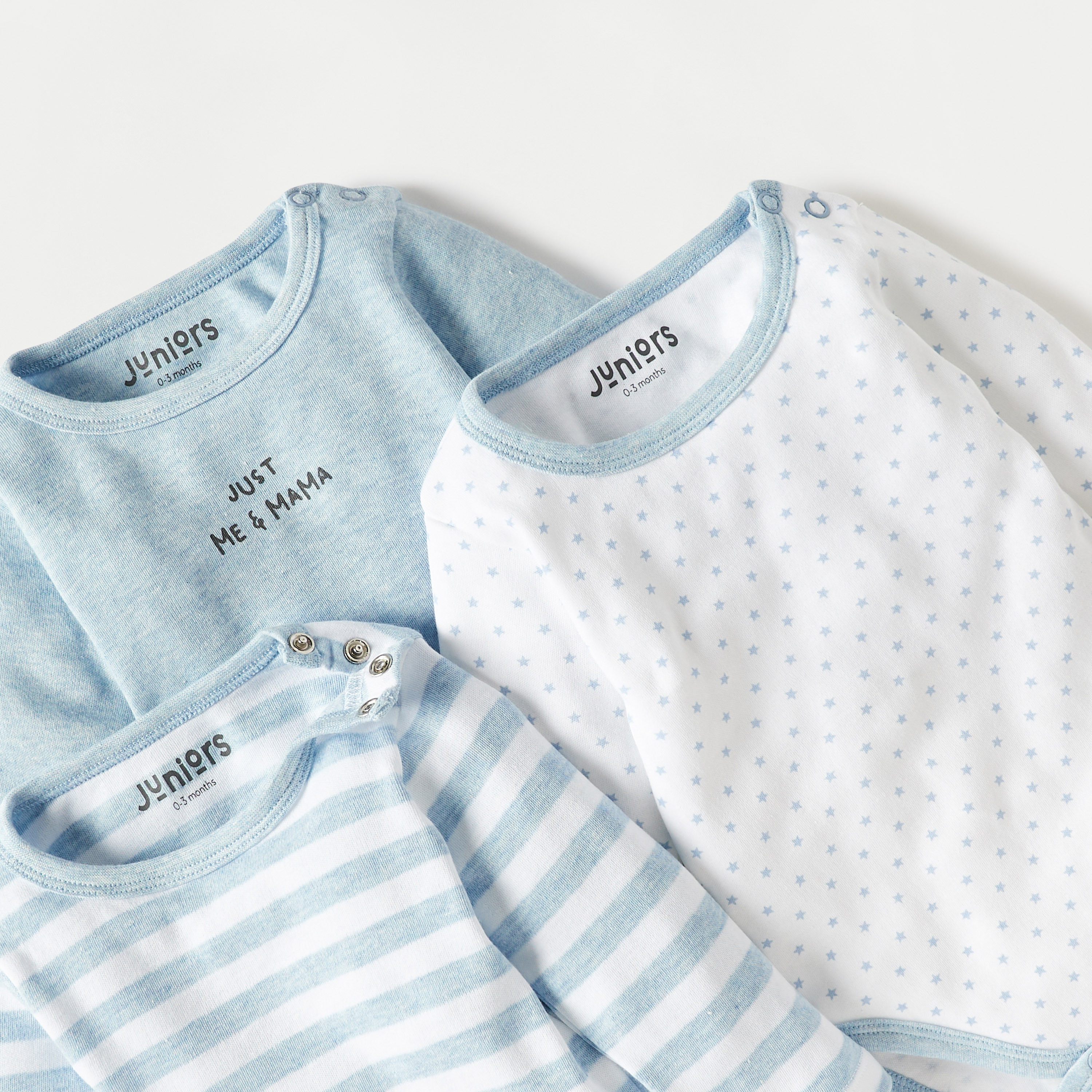 Juniors Printed Bodysuit with Long Sleeves - Set of 3-baby-boys-clothing-bodysuits-image-5