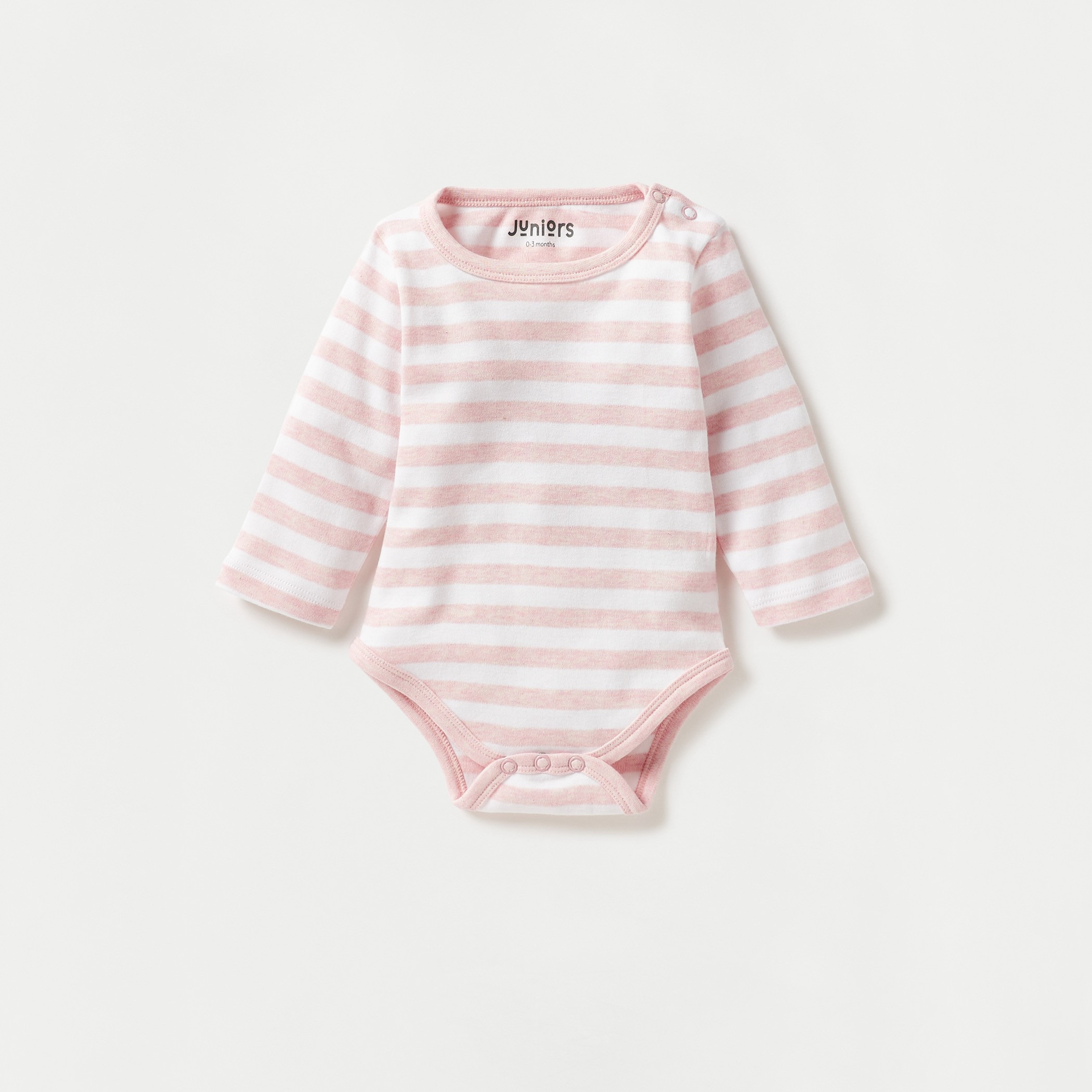 Juniors Printed Bodysuit with Long Sleeves - Set of 3-baby-girls-clothing-bodysuits-image-2