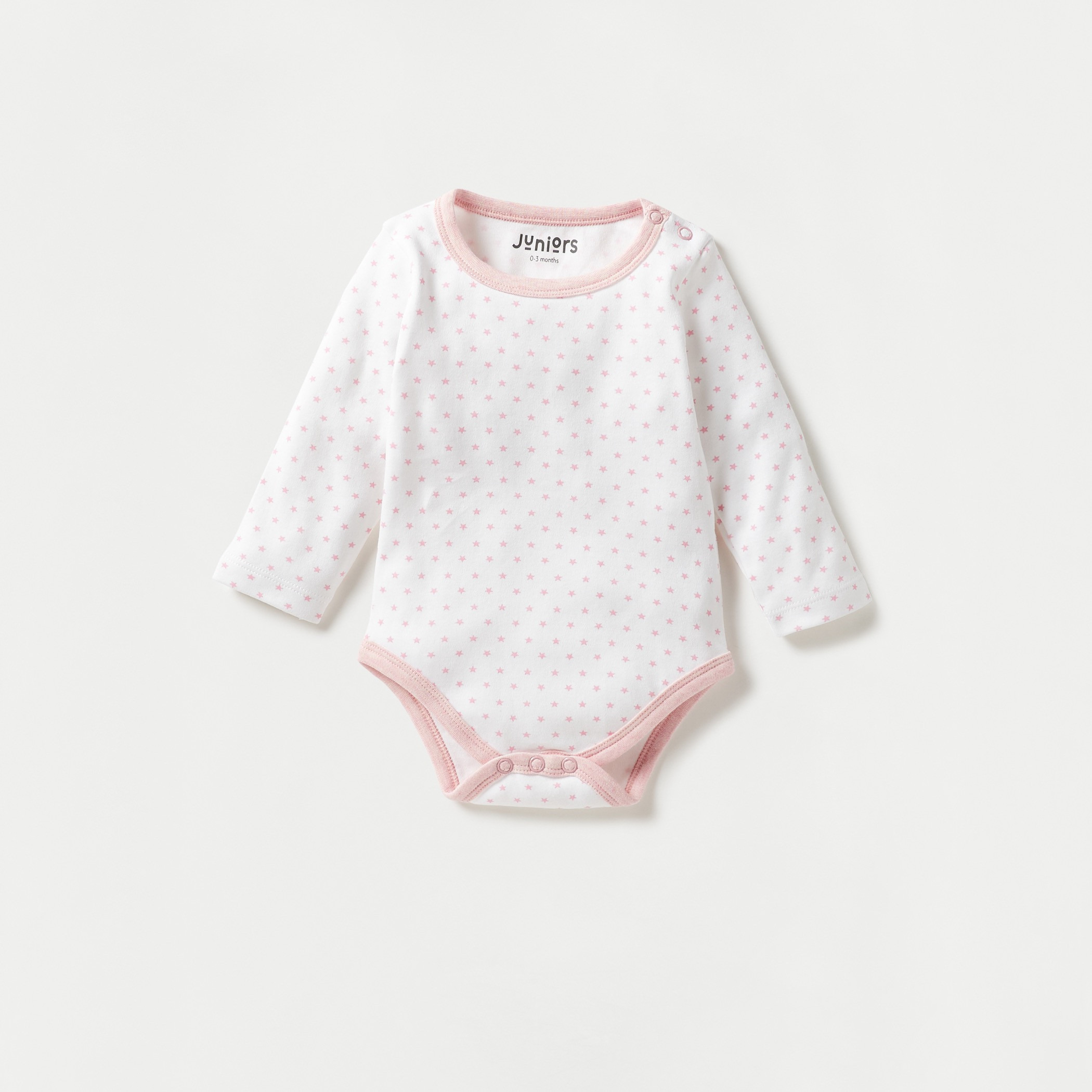 Juniors Printed Bodysuit with Long Sleeves - Set of 3-baby-girls-clothing-bodysuits-image-3