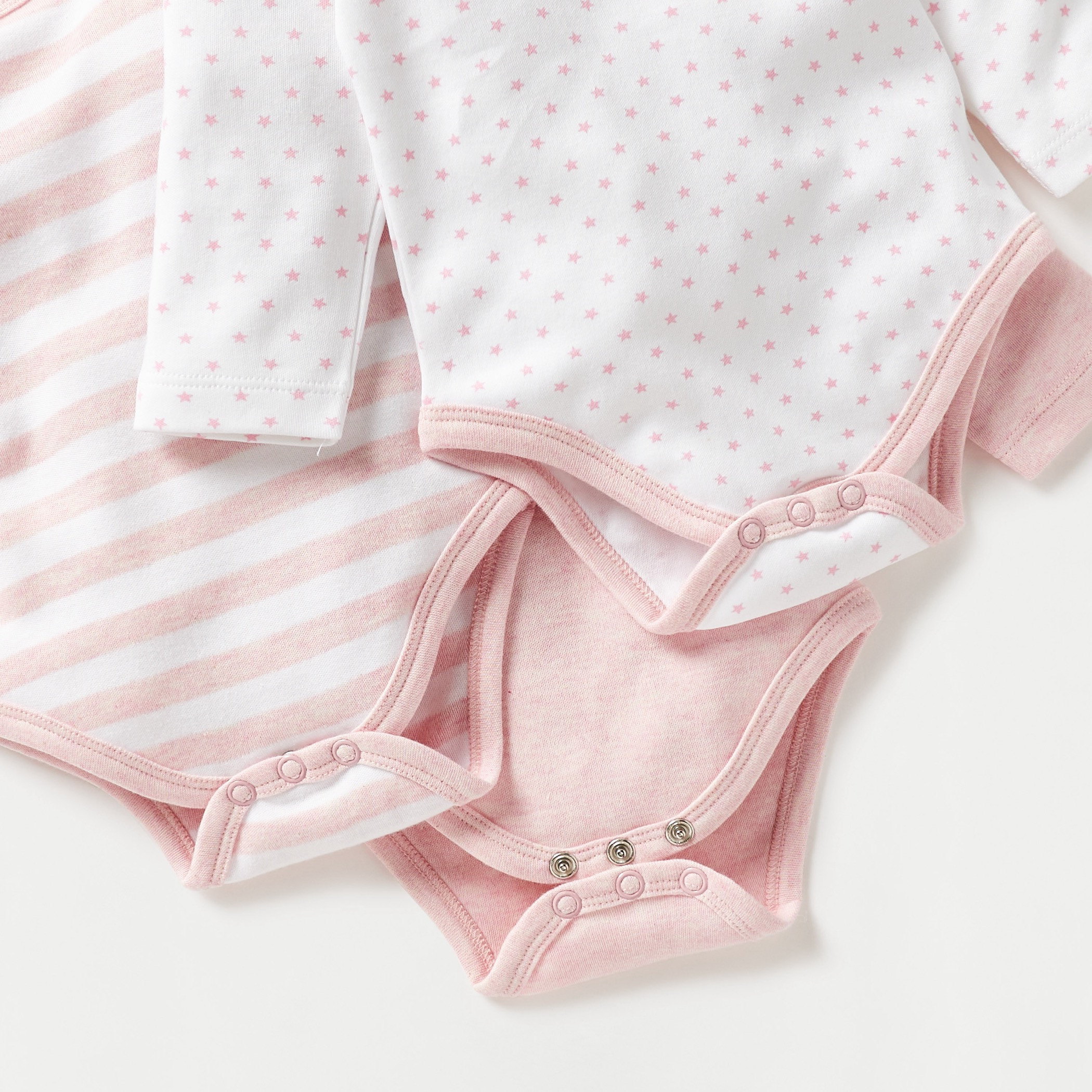 Juniors Printed Bodysuit with Long Sleeves - Set of 3-baby-girls-clothing-bodysuits-image-6