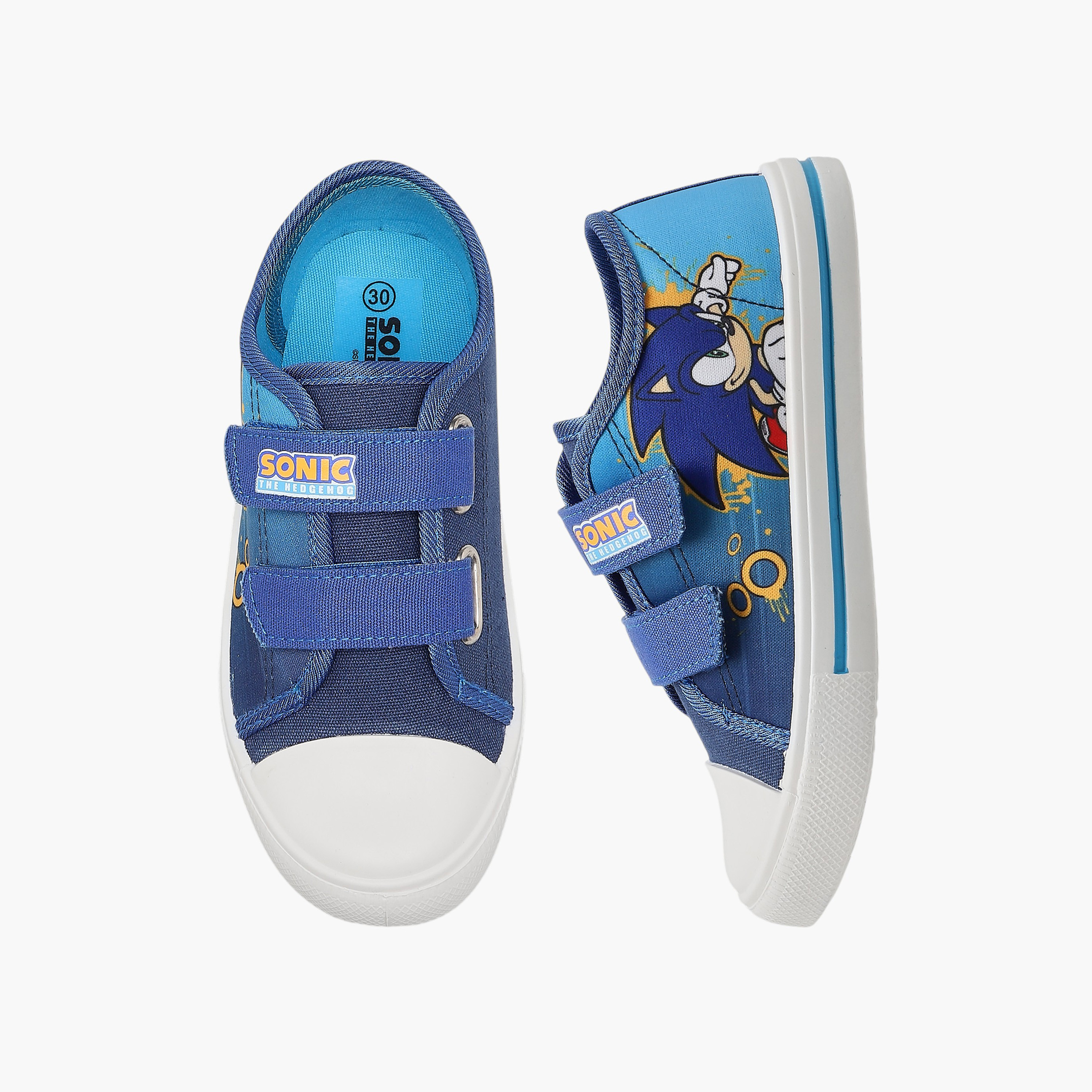 Sonic Boys Hook & Loop Ankle Sneakers-boys-shoes-sneakers-image-1