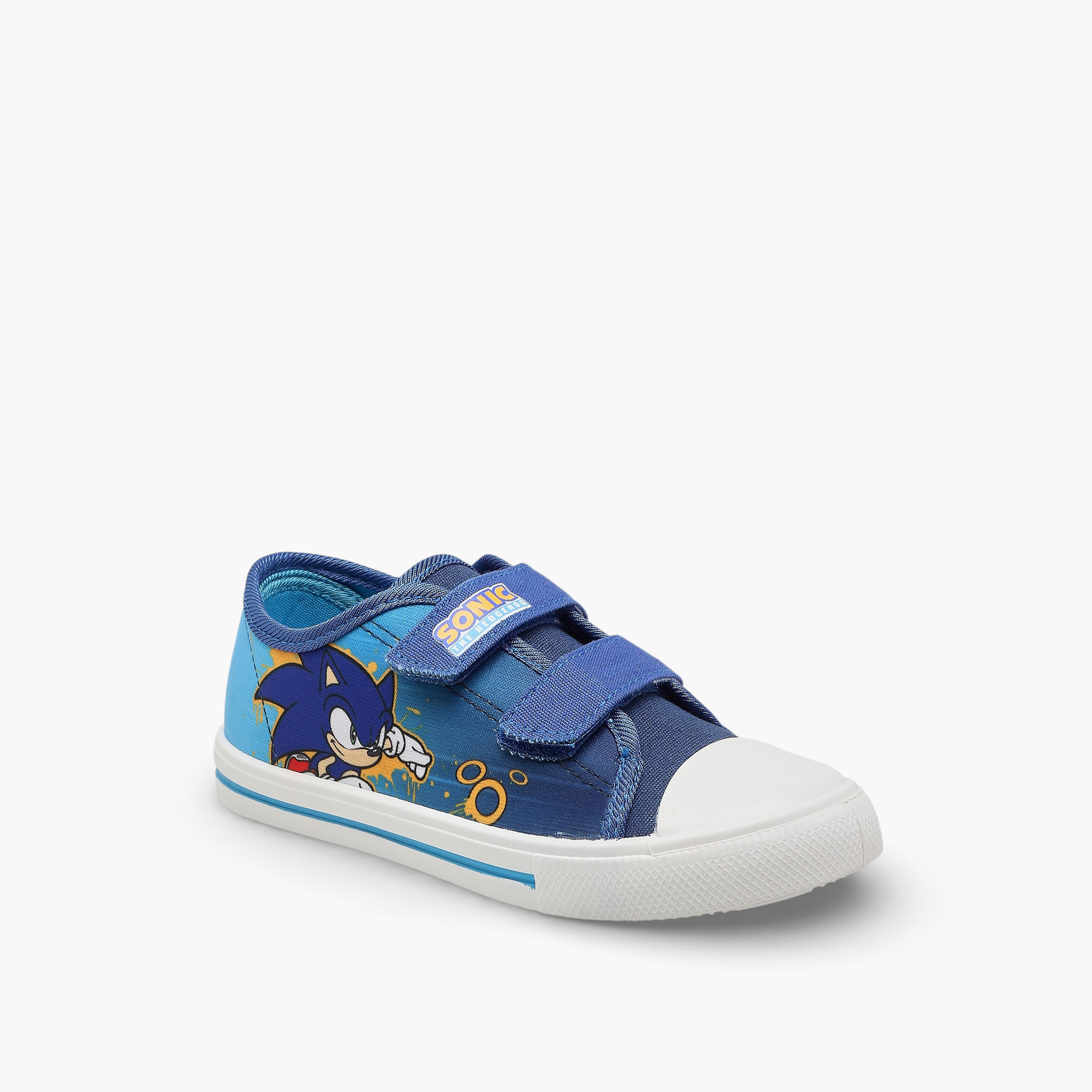 Sonic Boys Hook & Loop Ankle Sneakers-boys-shoes-sneakers-image-2