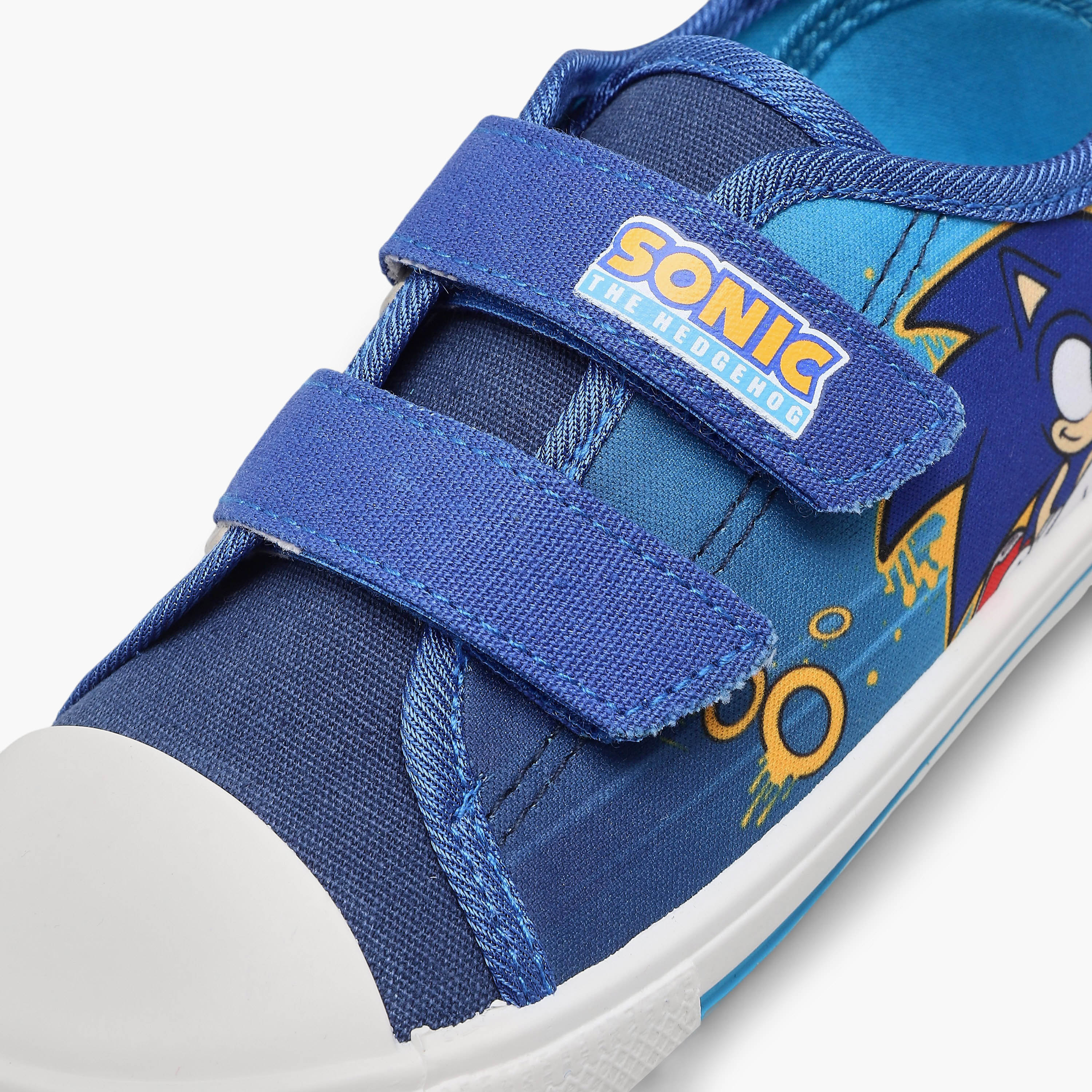 Sonic Boys Hook & Loop Ankle Sneakers-boys-shoes-sneakers-image-4