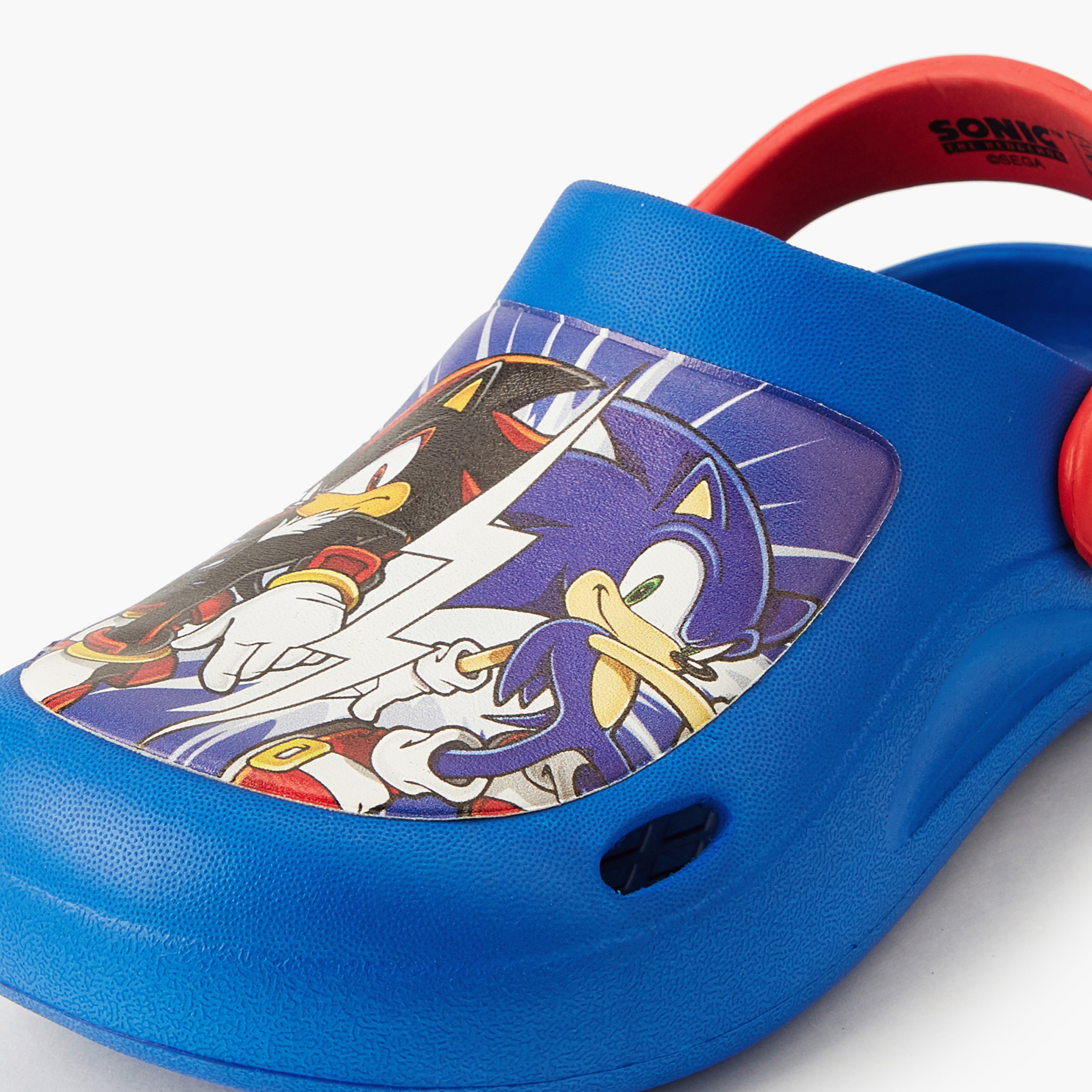 Sonic Boys Printed Backstrap Clogs-boys-shoes-sandals-image-4