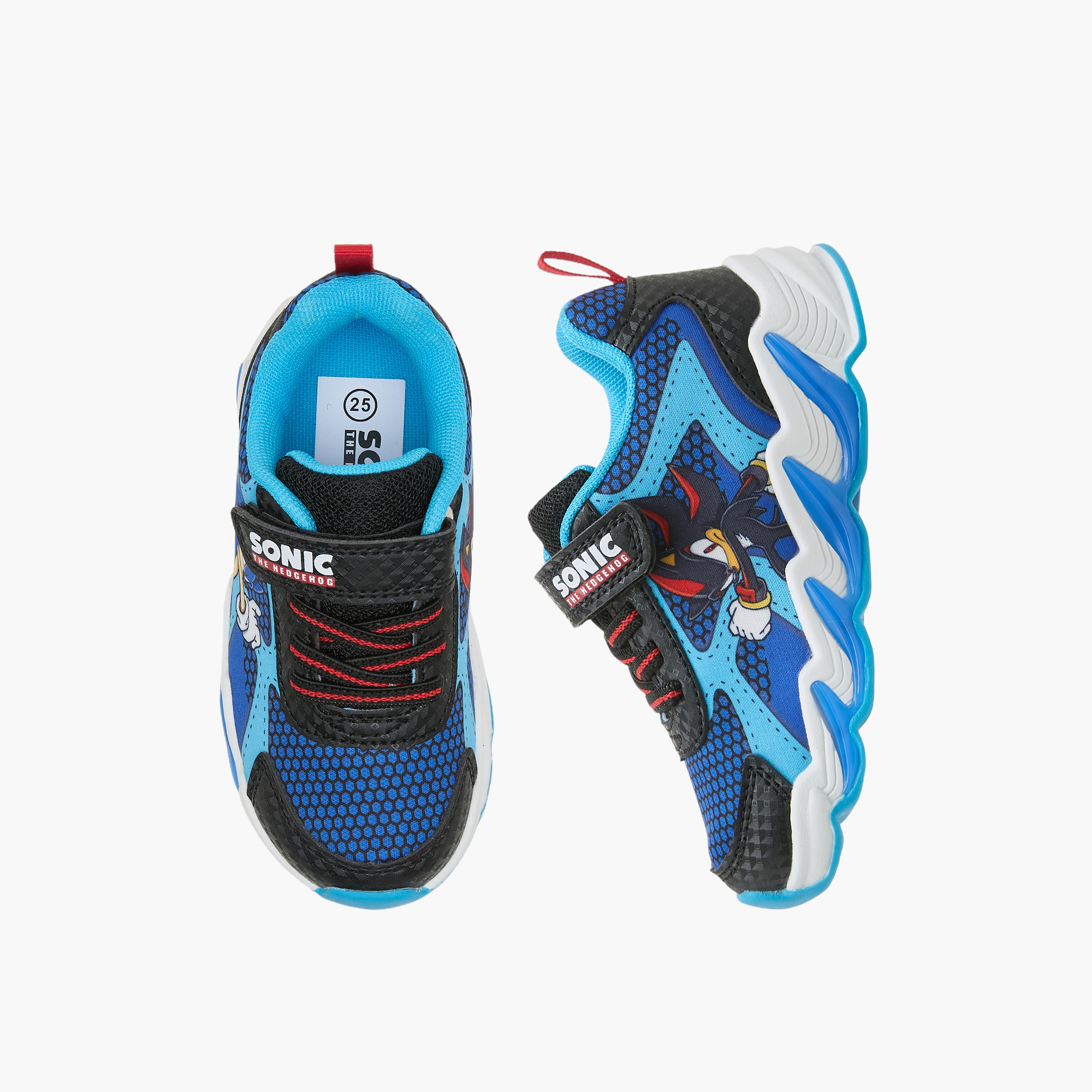 Sonic Boys Light-Up Hook & Loop Sneakers-boys-shoes-sneakers-image-1