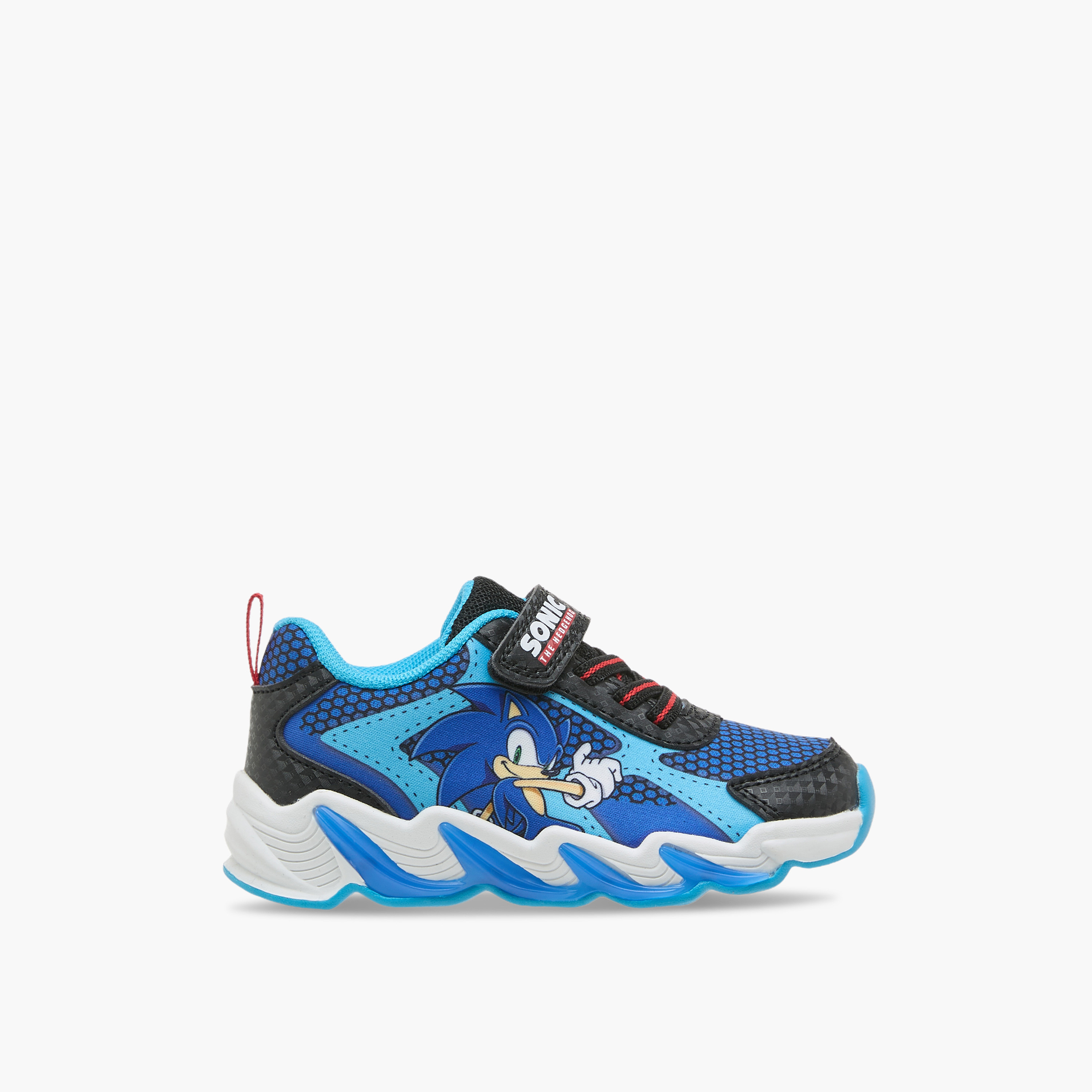 Sonic Boys Light-Up Hook & Loop Sneakers-boys-shoes-sneakers-image-3