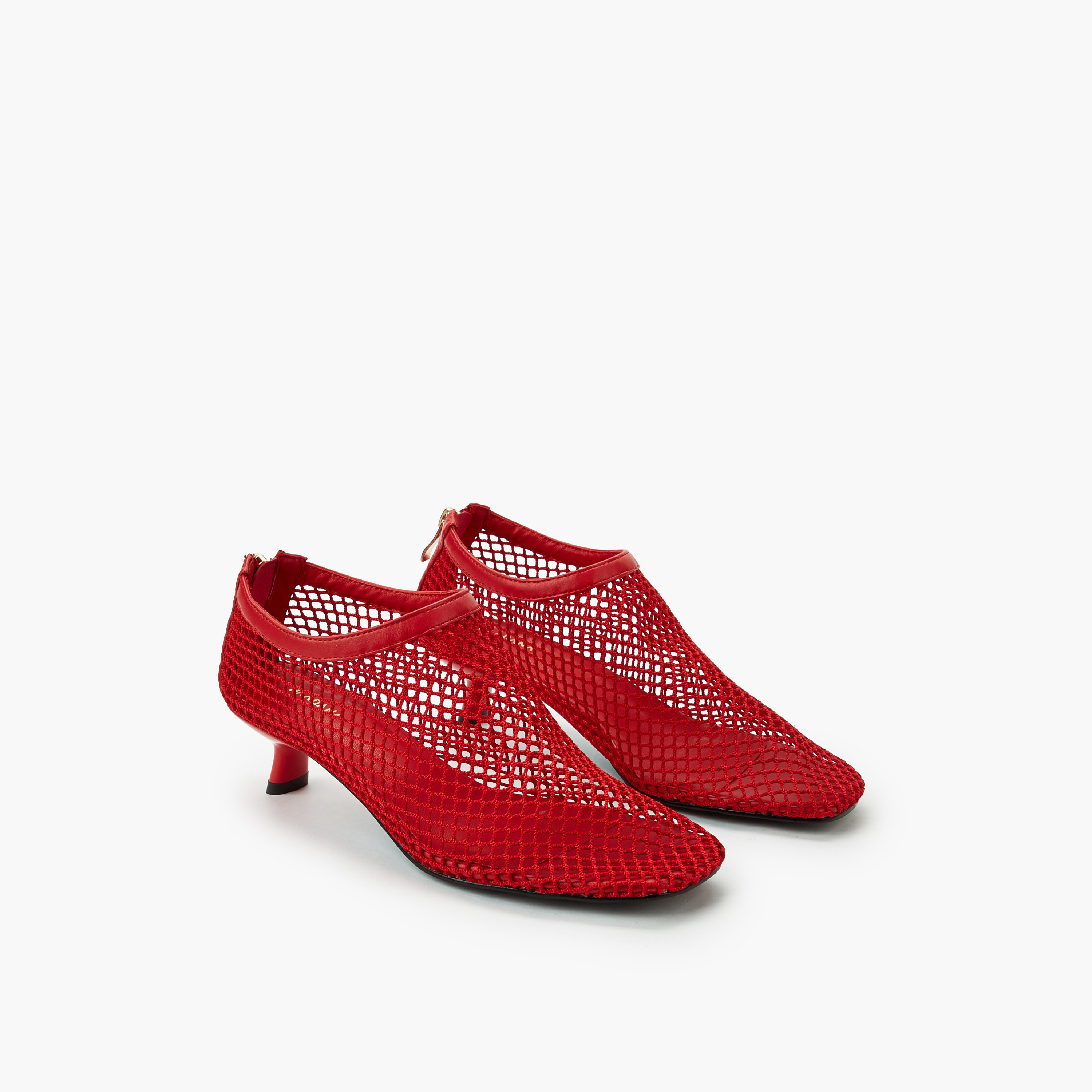 حذاء شبكي بكعب صغير للنساء من هادانا-women-shoes-sandals-heeled-image-5