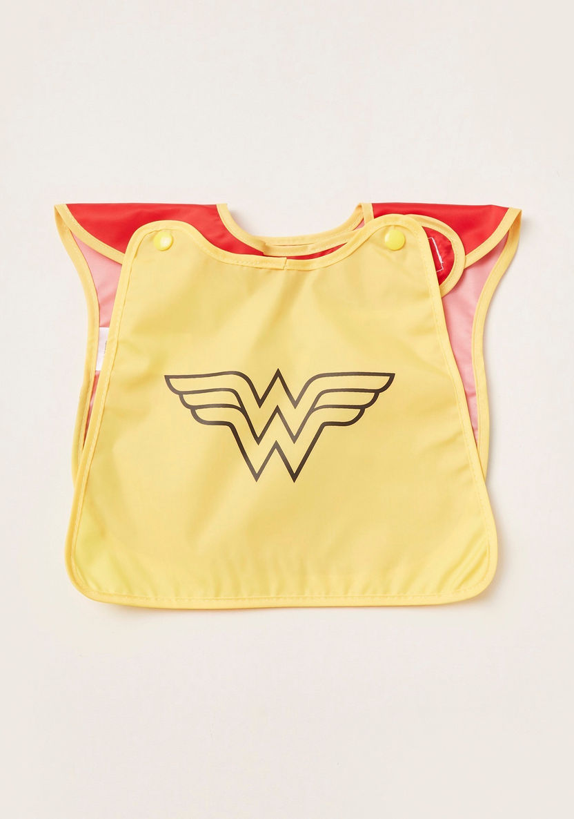 Bumkins Wonder Woman Print Bib with Cap-Bibs and Burp Cloths-image-1