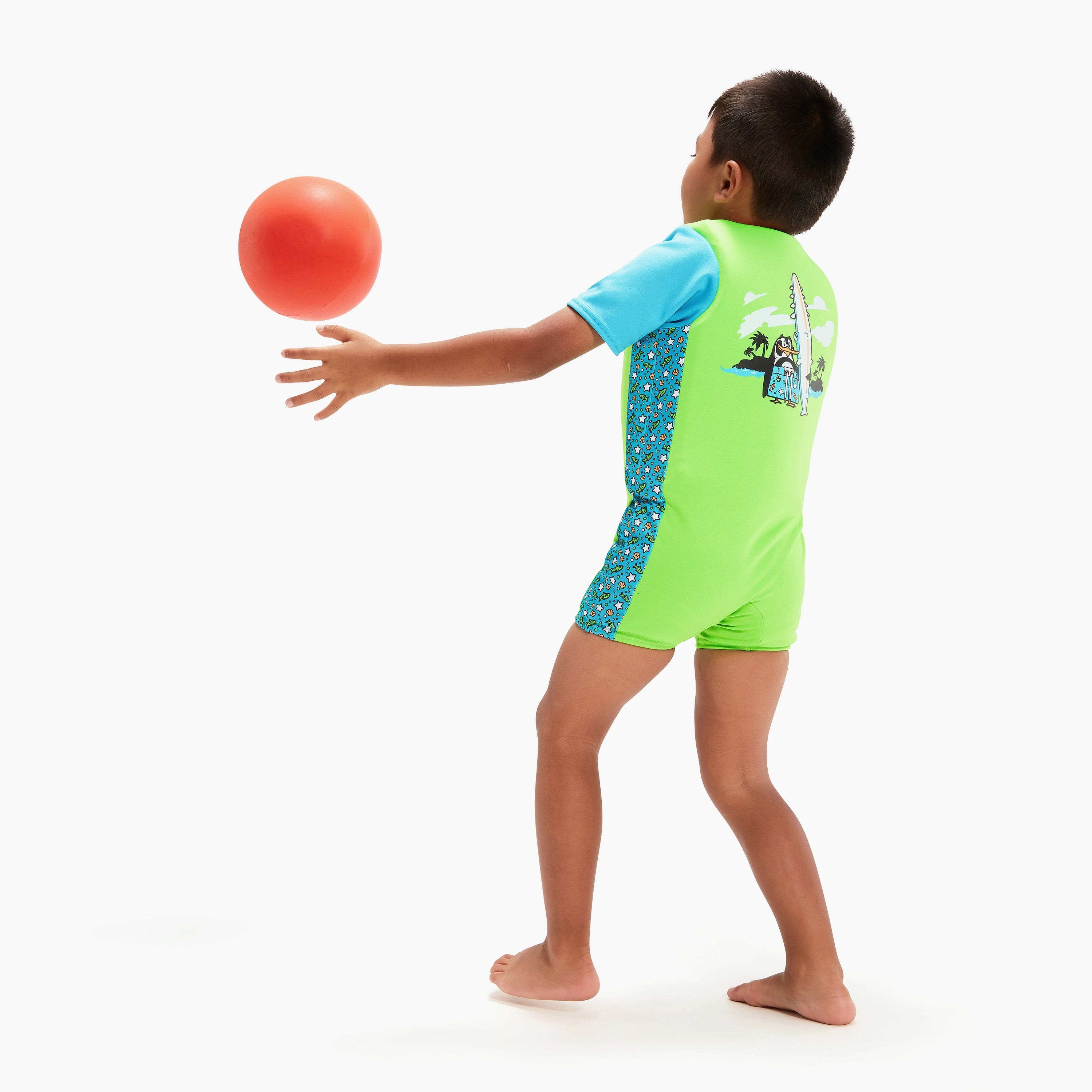 Speedo Character Printed Float Suit, Kids Boys-sports-boys-clothing-swimwear-image-7