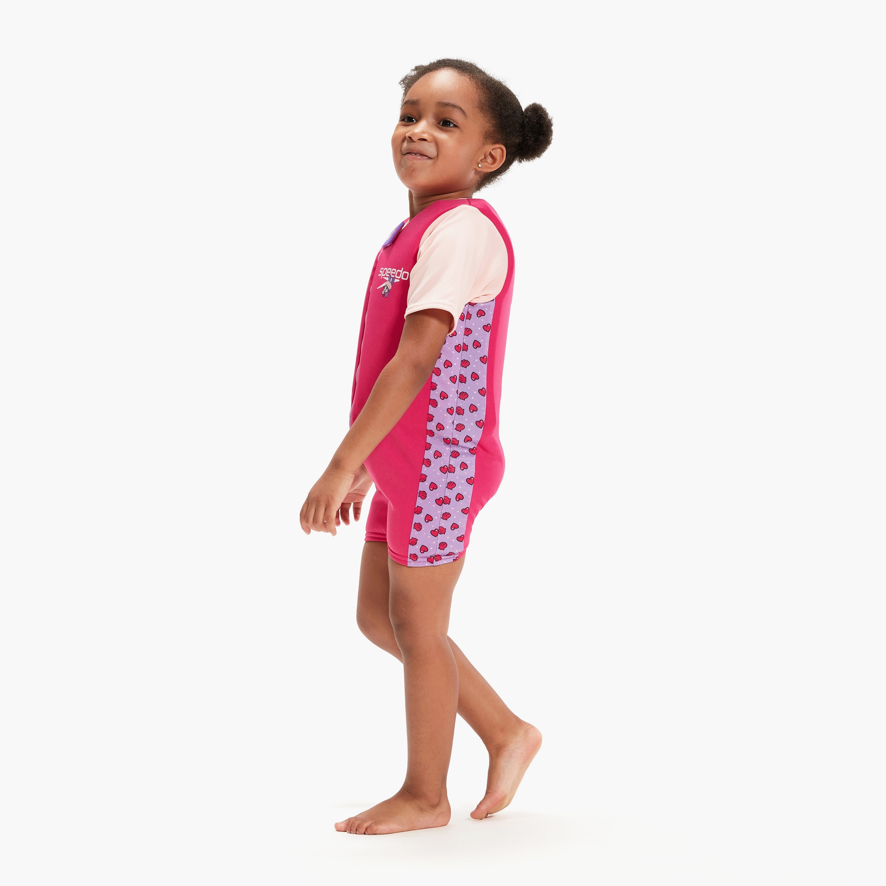 Speedo Character Printed Float Suit, Kids Girls-girls-clothing-swimwear-image-5
