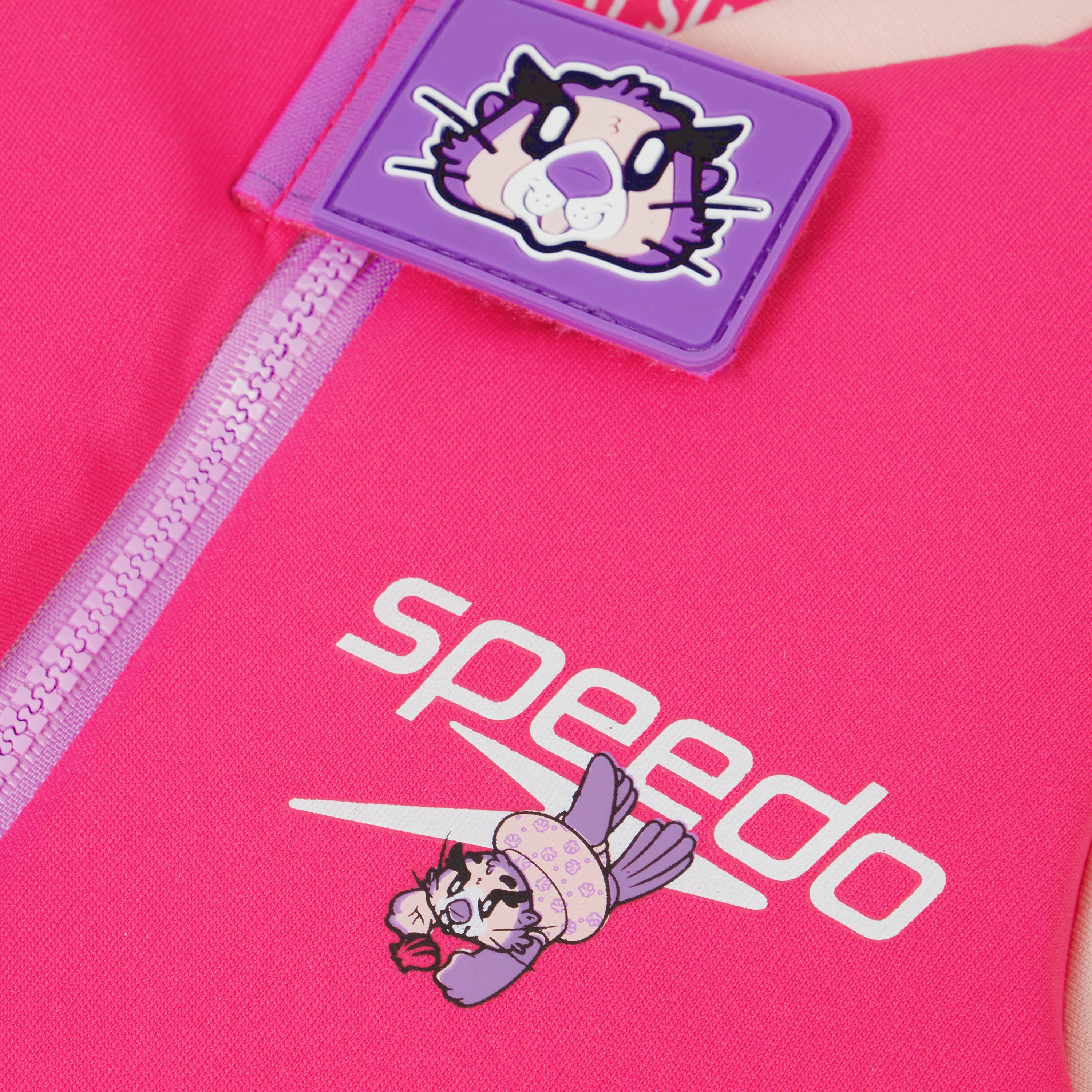 Speedo Character Printed Float Suit, Kids Girls-girls-clothing-swimwear-image-9