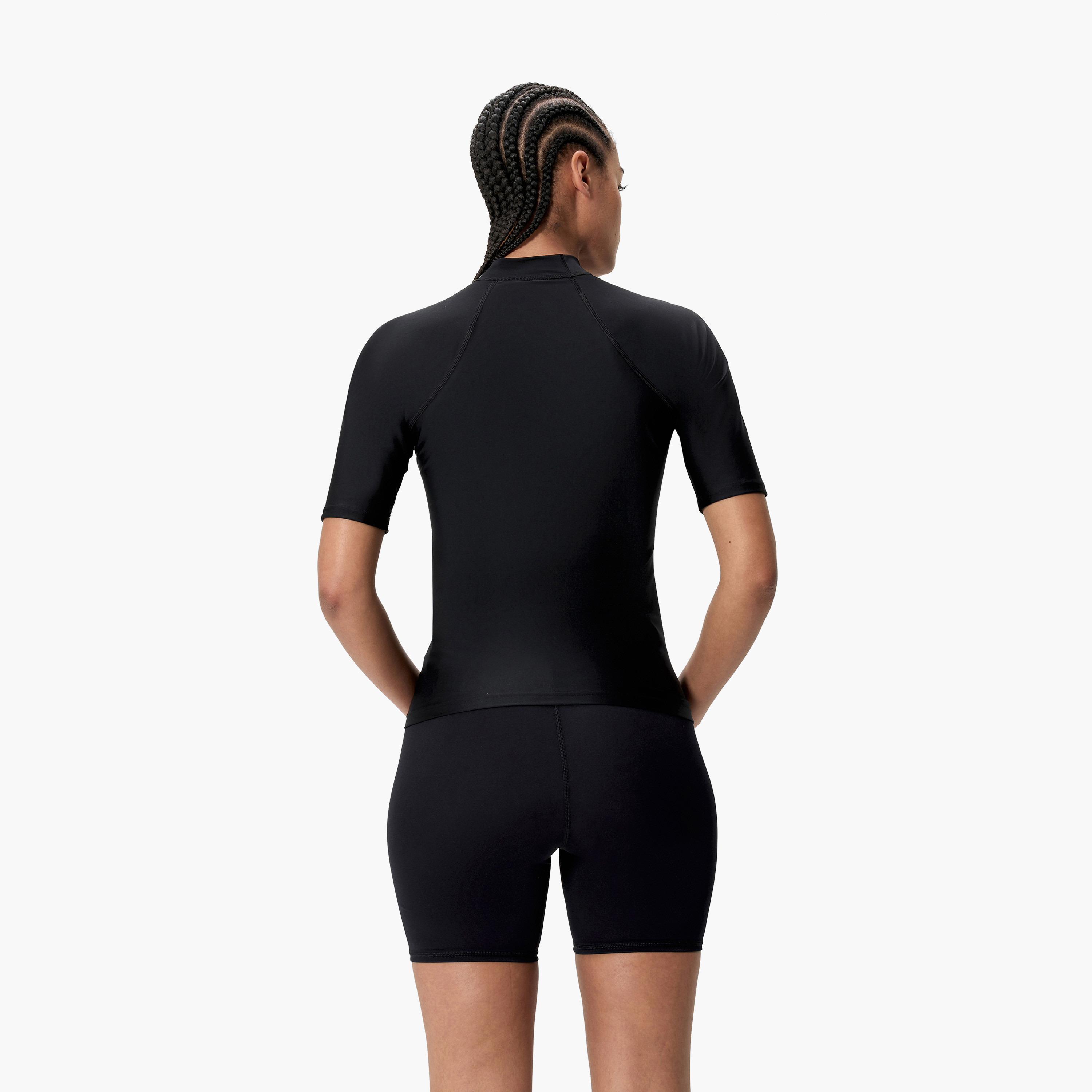 Speedo Womens Logo Short Sleeve Rashguard-women-clothing-swimandbeach-swimsuits-image-2