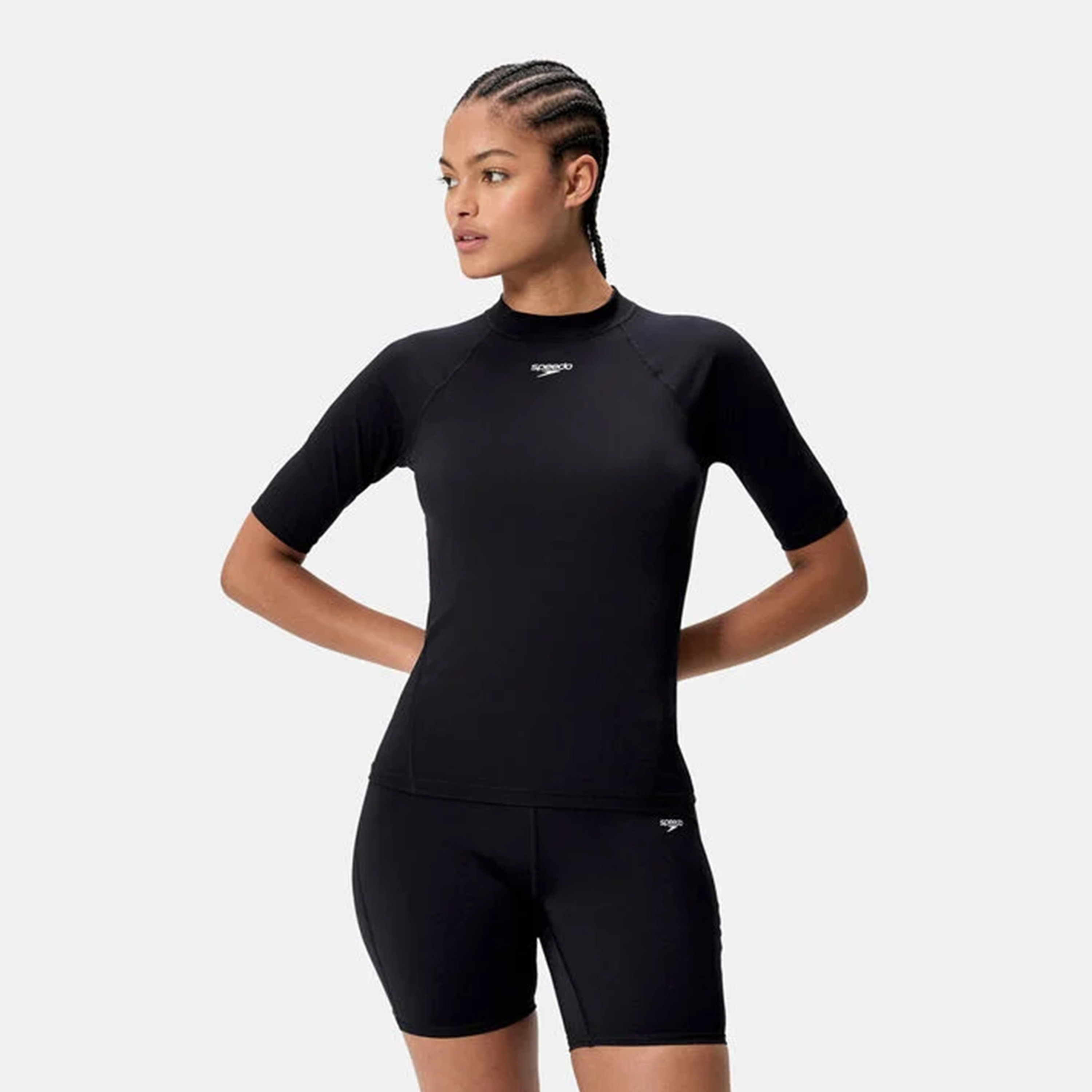Speedo Women's Endurance+ Short-Sleeves Rashguard-women-clothing-sportswearandactivewear-tshirtsandvests-image-1