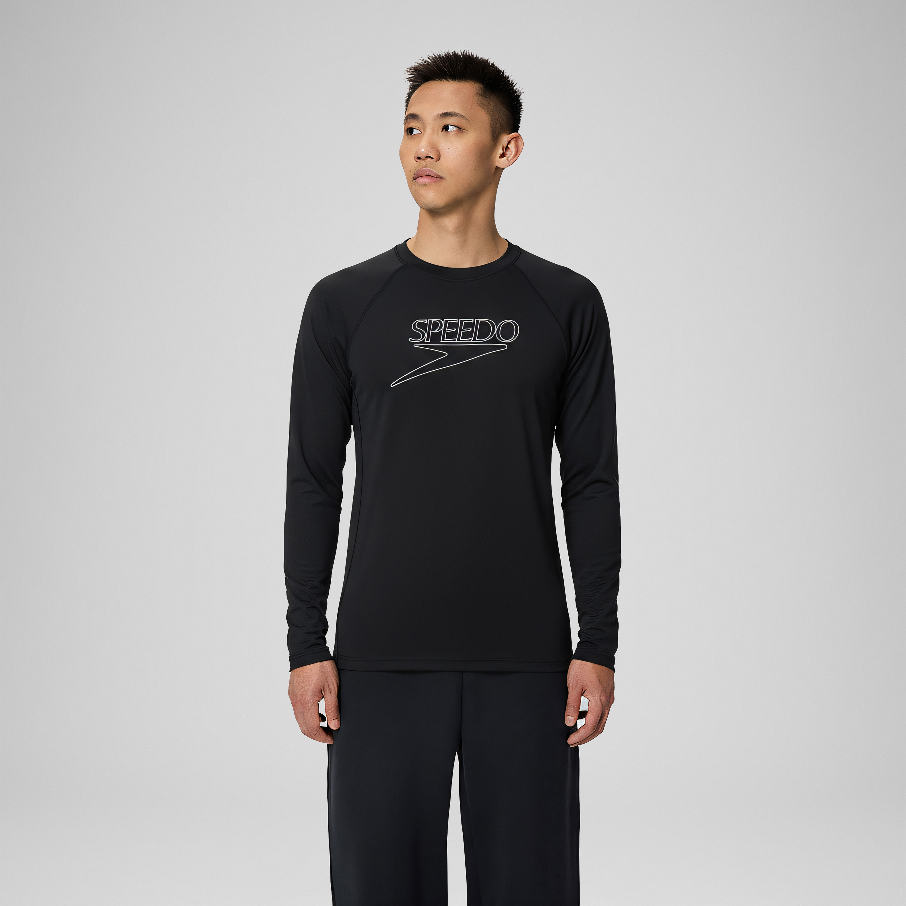سبيدو - قميص إندورانس+ رجالي بأكمام طويلة  بشعار العلامة التجارية-men-clothing-sportswearandactivewear-tshirtsandpolos-image-1
