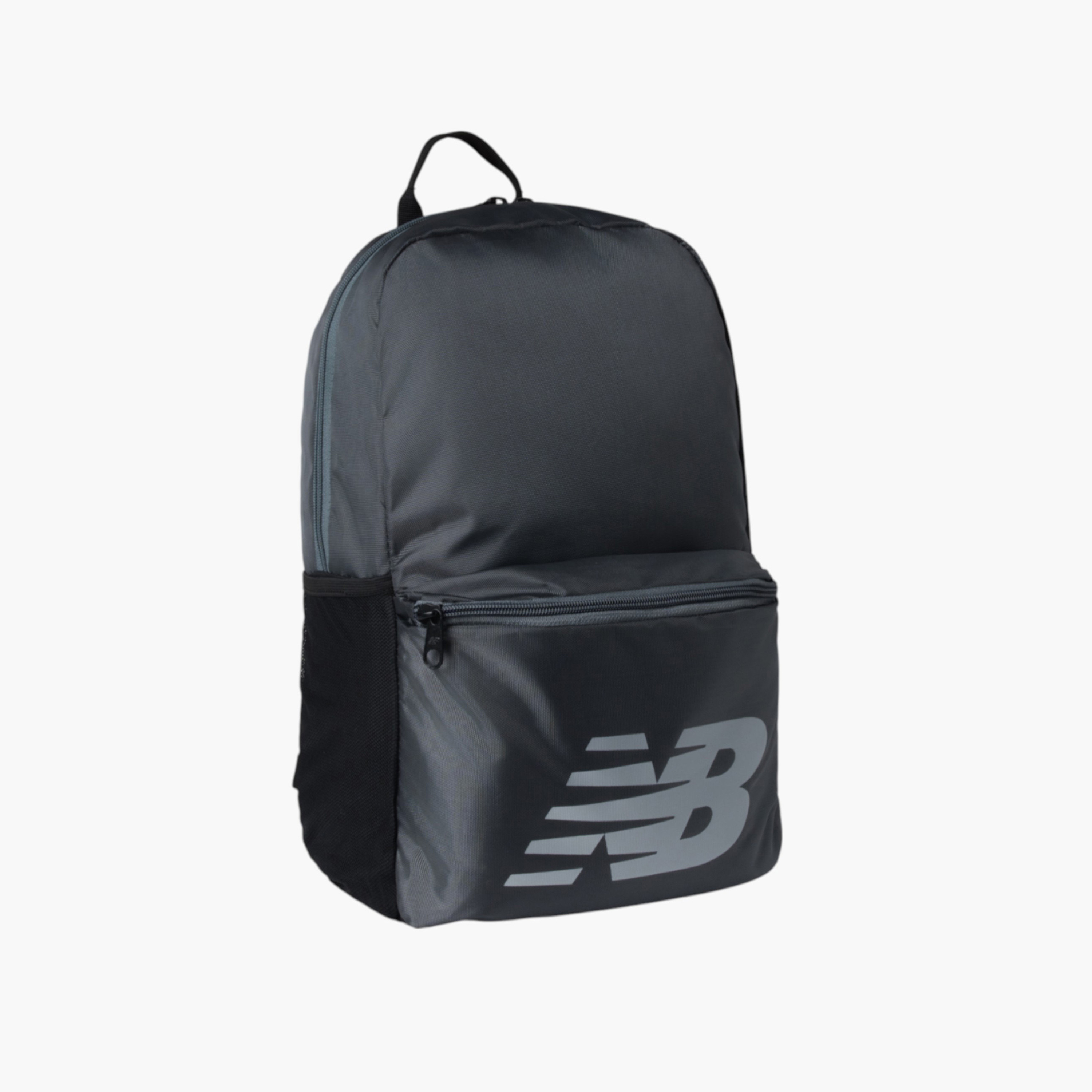 New Balance Logo Print School Backpack with Adjustable Shoulder Straps - 14x31x45 cm-school-bagsandbackpacks-backpacks-image-2
