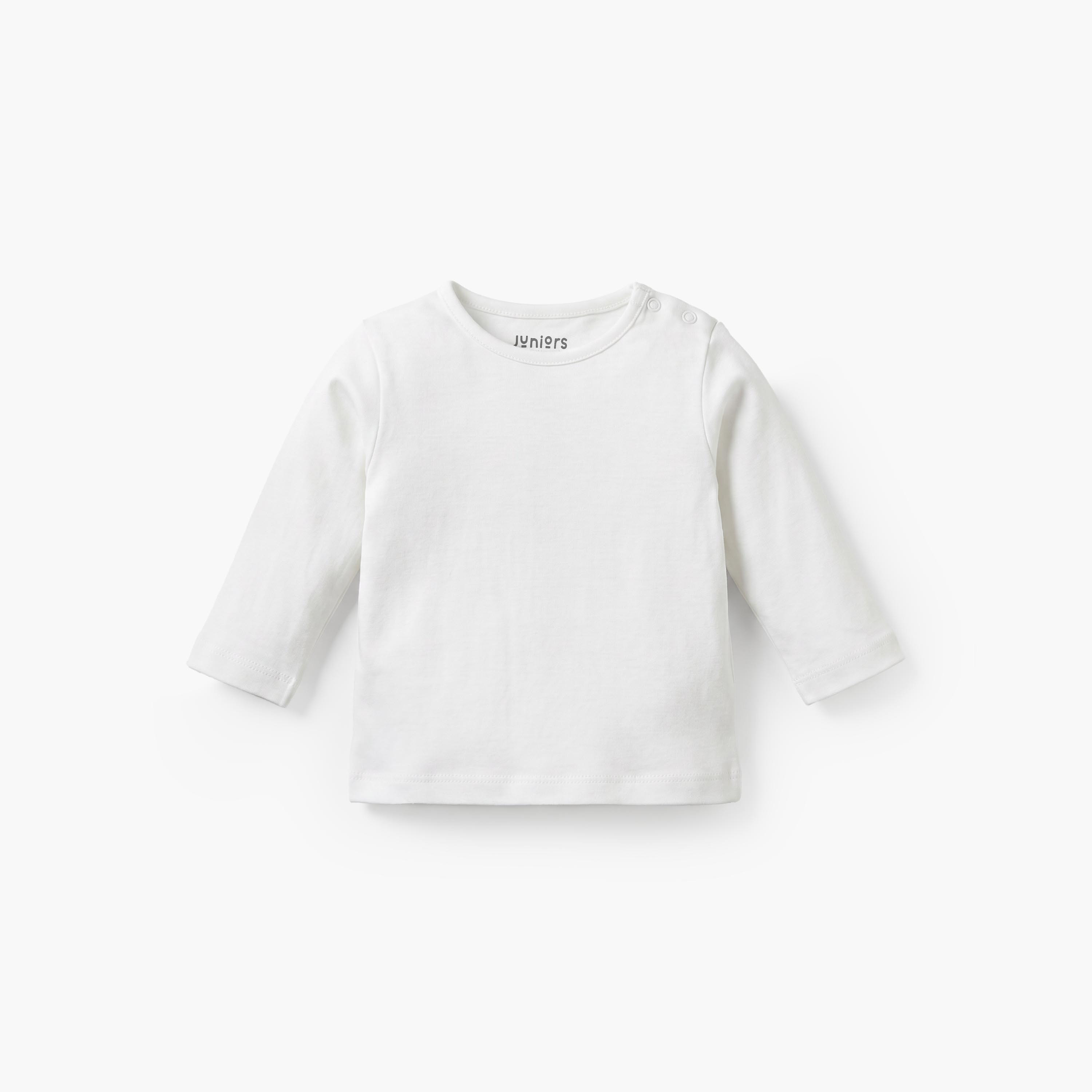 طقم تيشيرت يياقة ضيقة وأكمام قصيرة ودنغري مخطط من جونيورز-baby-boys-clothing-setsandcoords-image-5