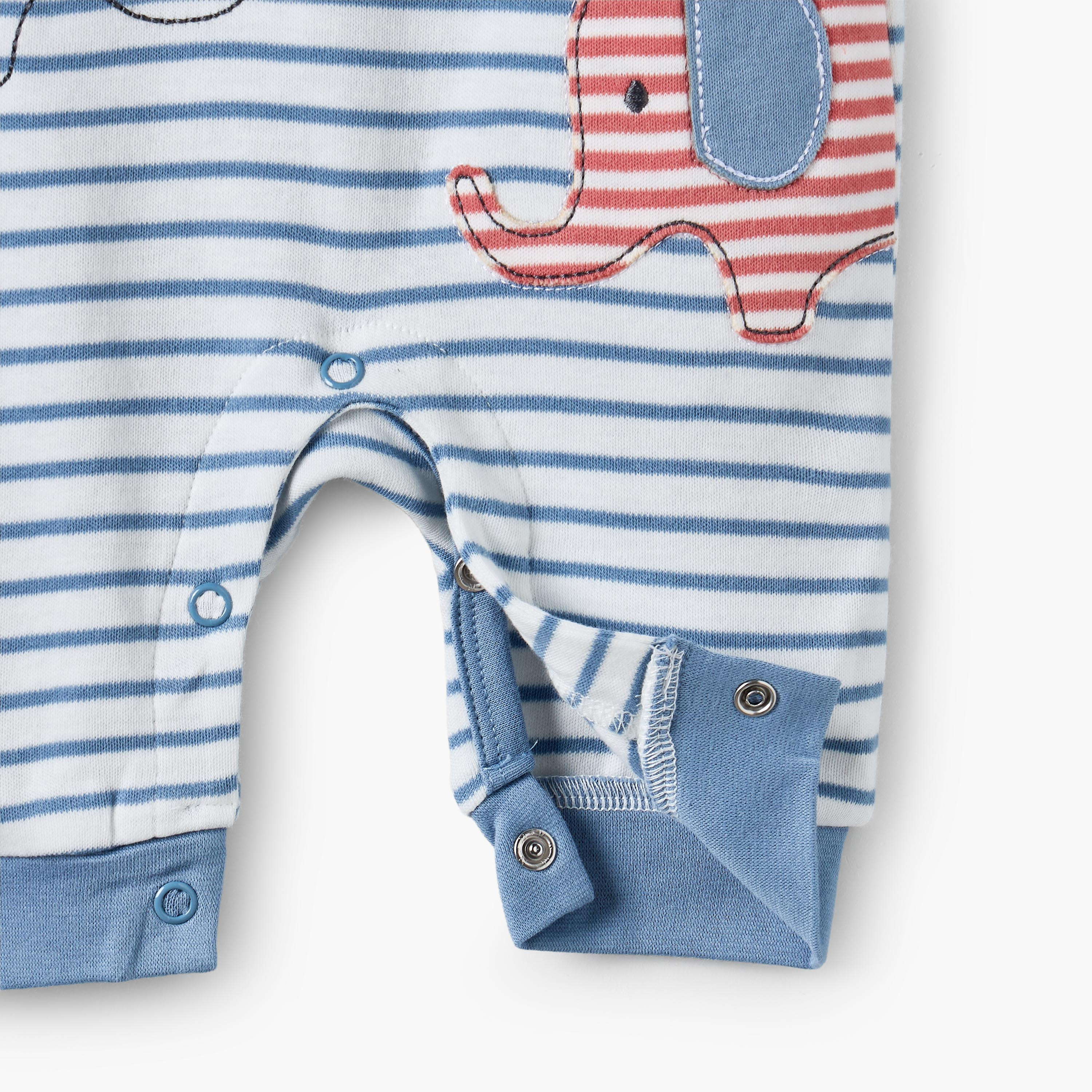 طقم تيشيرت يياقة ضيقة وأكمام قصيرة ودنغري مخطط من جونيورز-baby-boys-clothing-setsandcoords-image-6