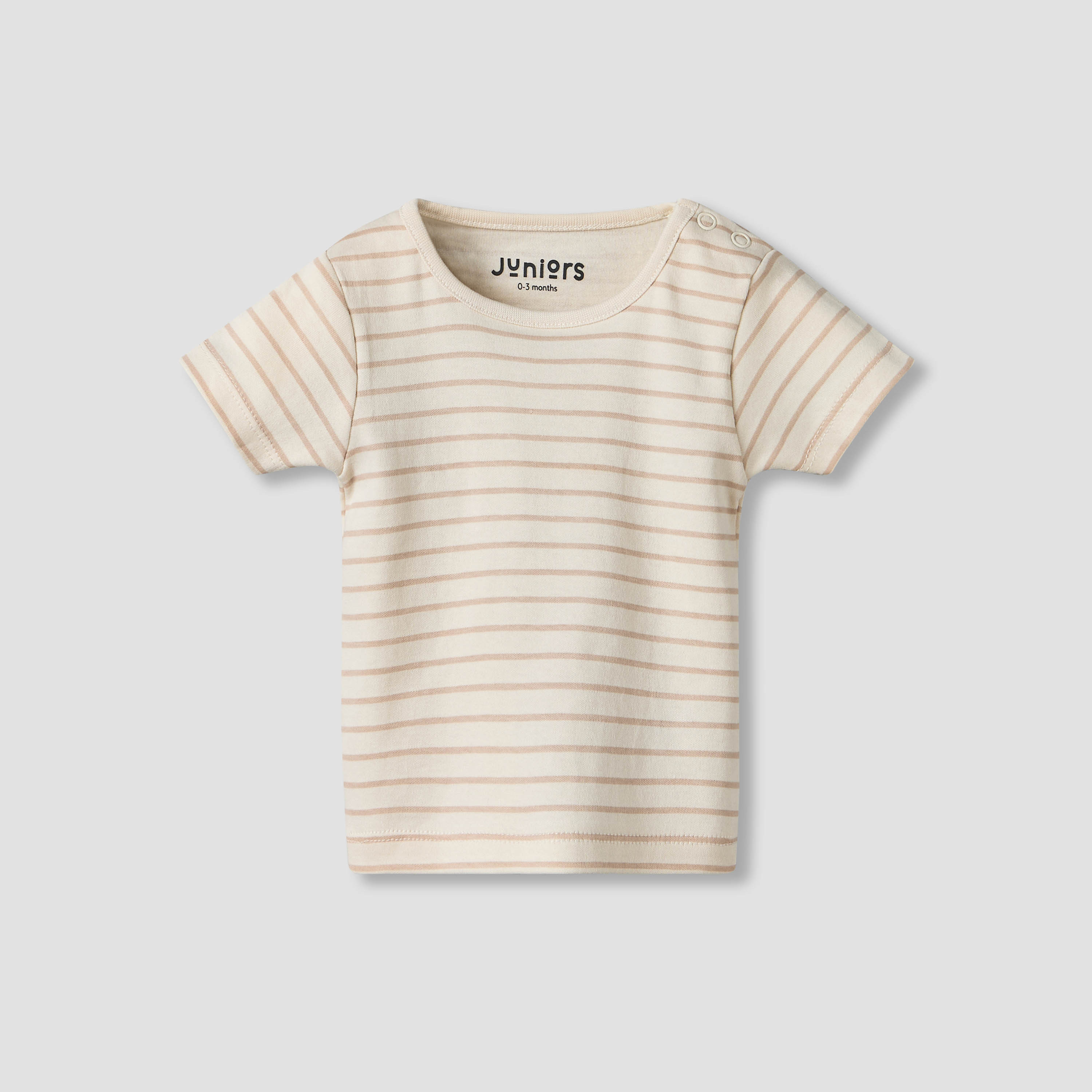 Juniors Round Neck Short Sleeves T-shirt and Dungaree Set with Elephant Print-baby-boys-clothing-setsandcoords-image-2