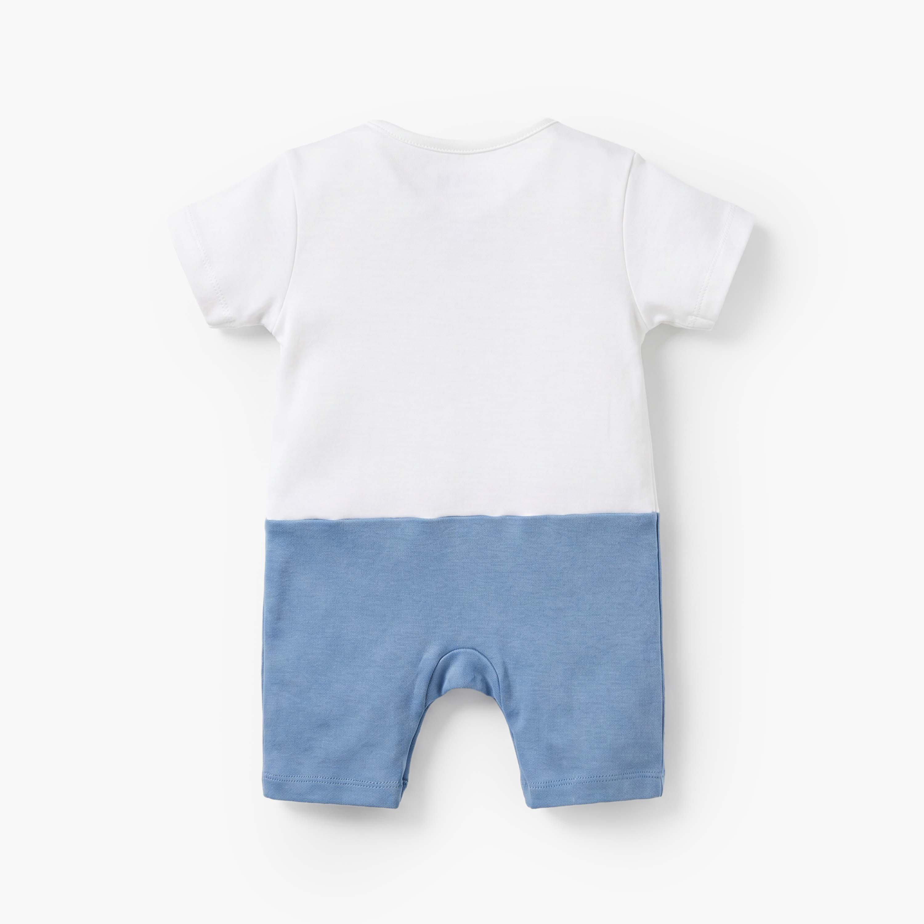 رومبر بأكمام قصيرة وطبعة شعار وياقة ضيقة من جونيورز-baby-boys-clothing-rompers-image-3