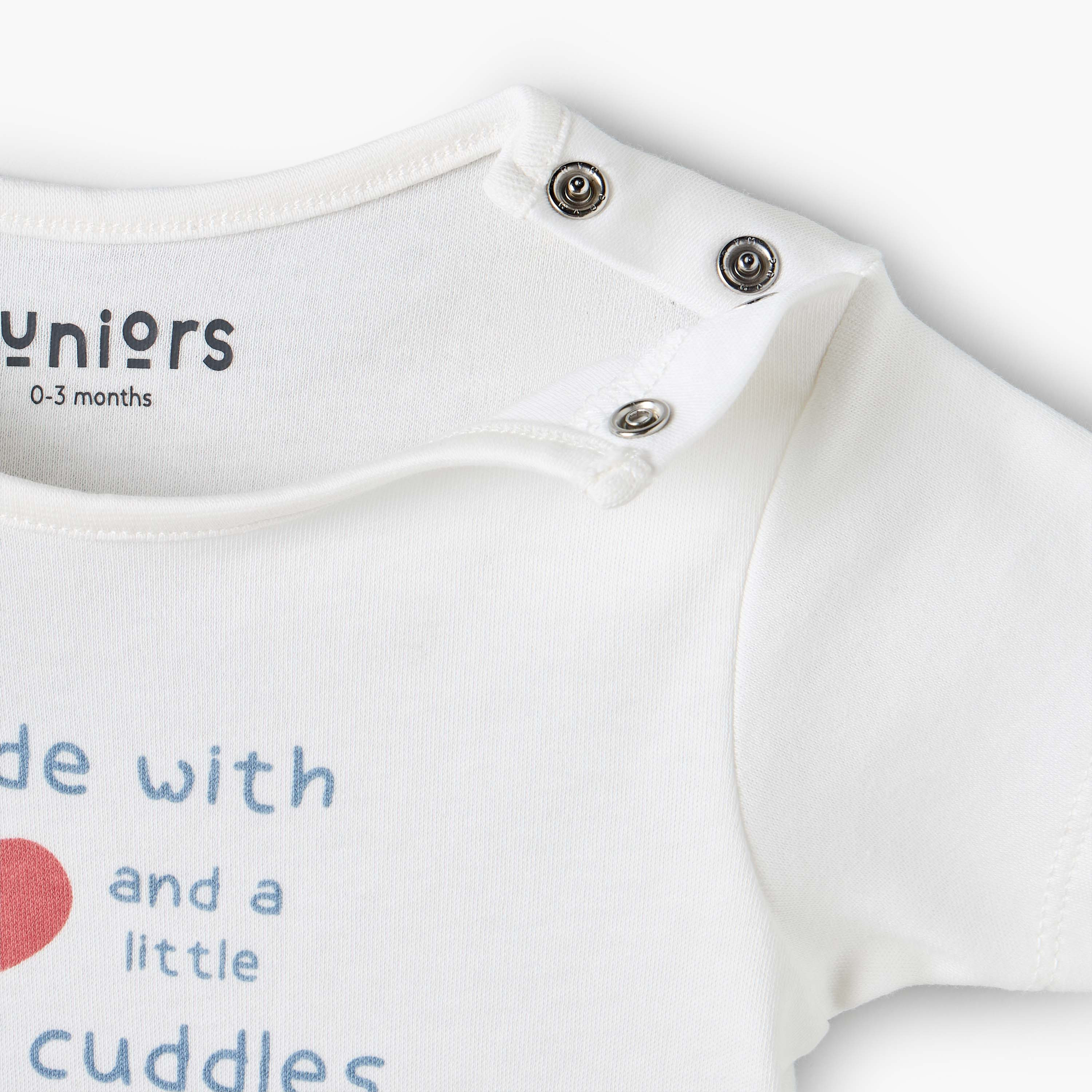 رومبر بأكمام قصيرة وطبعة شعار وياقة ضيقة من جونيورز-baby-boys-clothing-rompers-image-4