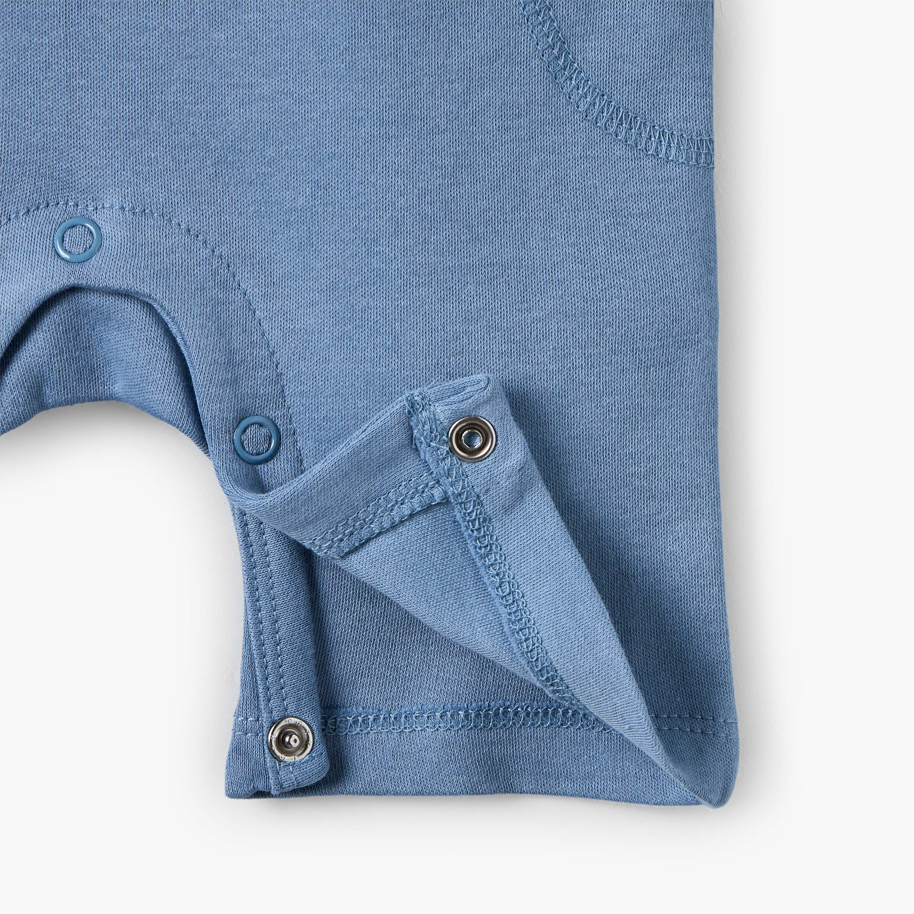 رومبر بأكمام قصيرة وطبعة شعار وياقة ضيقة من جونيورز-baby-boys-clothing-rompers-image-5