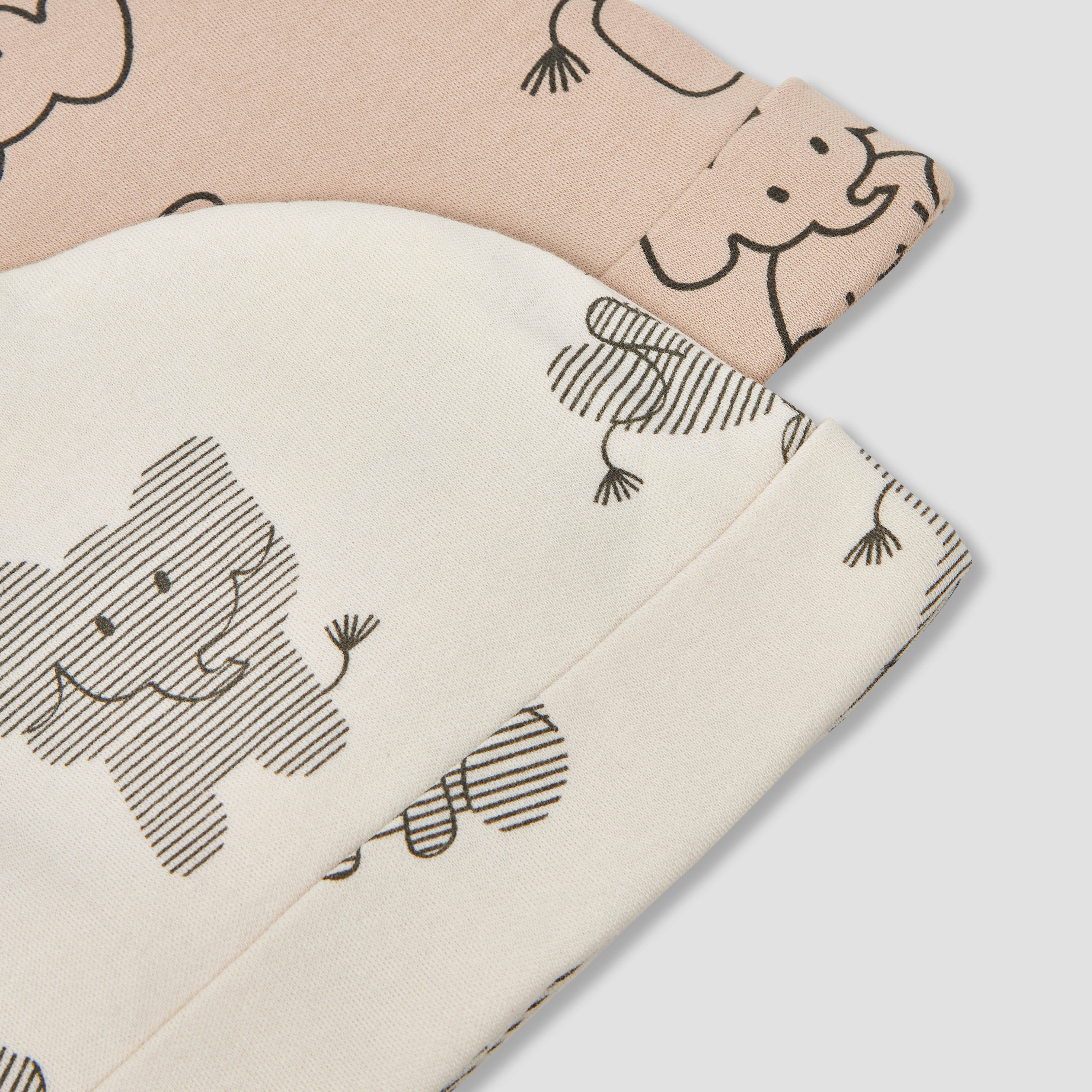 Pack of 2 Juniors Cap with Elephant Print-baby-boys-accessories-caps-image-6