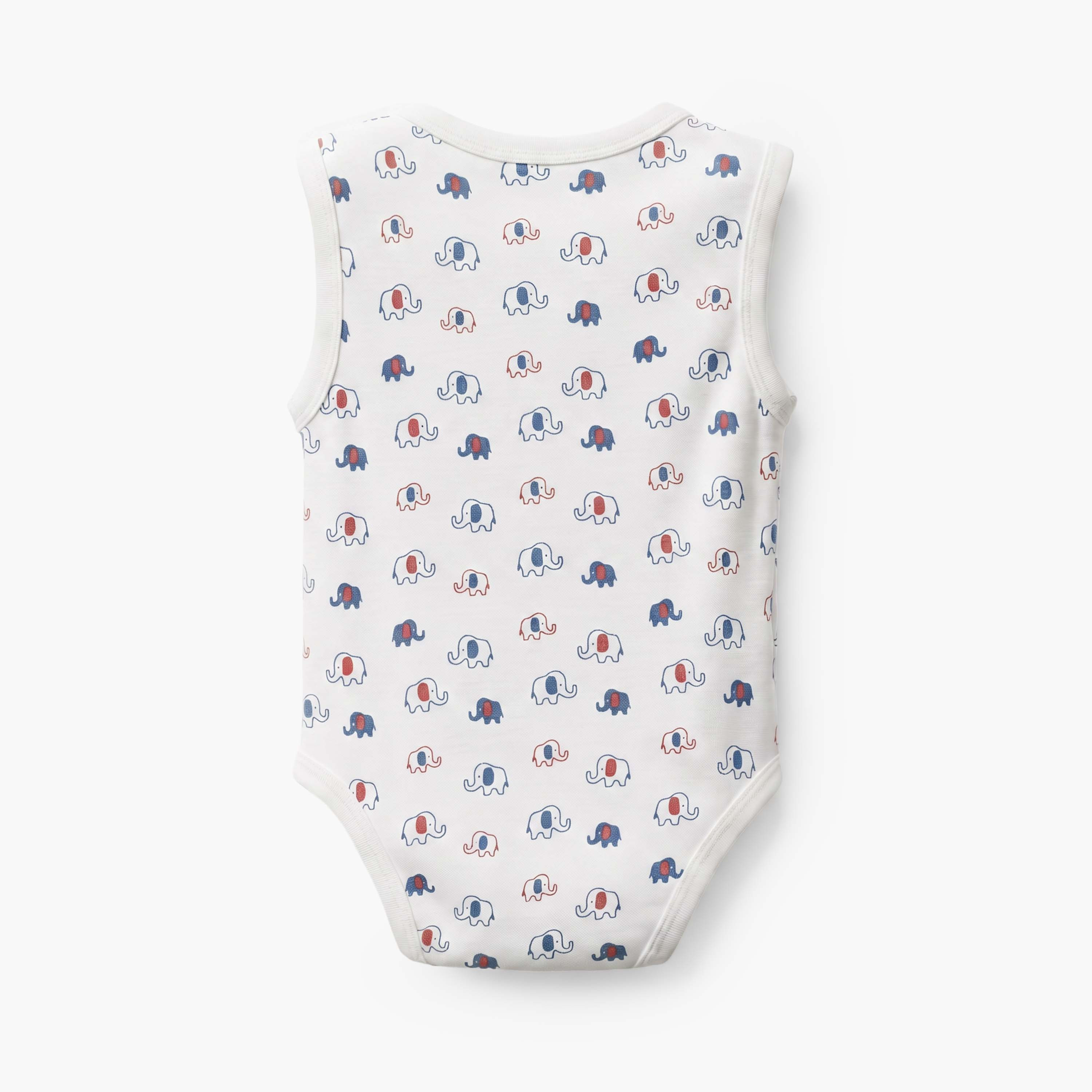 Pack of 2 Juniors Round Neck Sleeveless Bodysuit with Print-baby-boys-clothing-bodysuits-image-4
