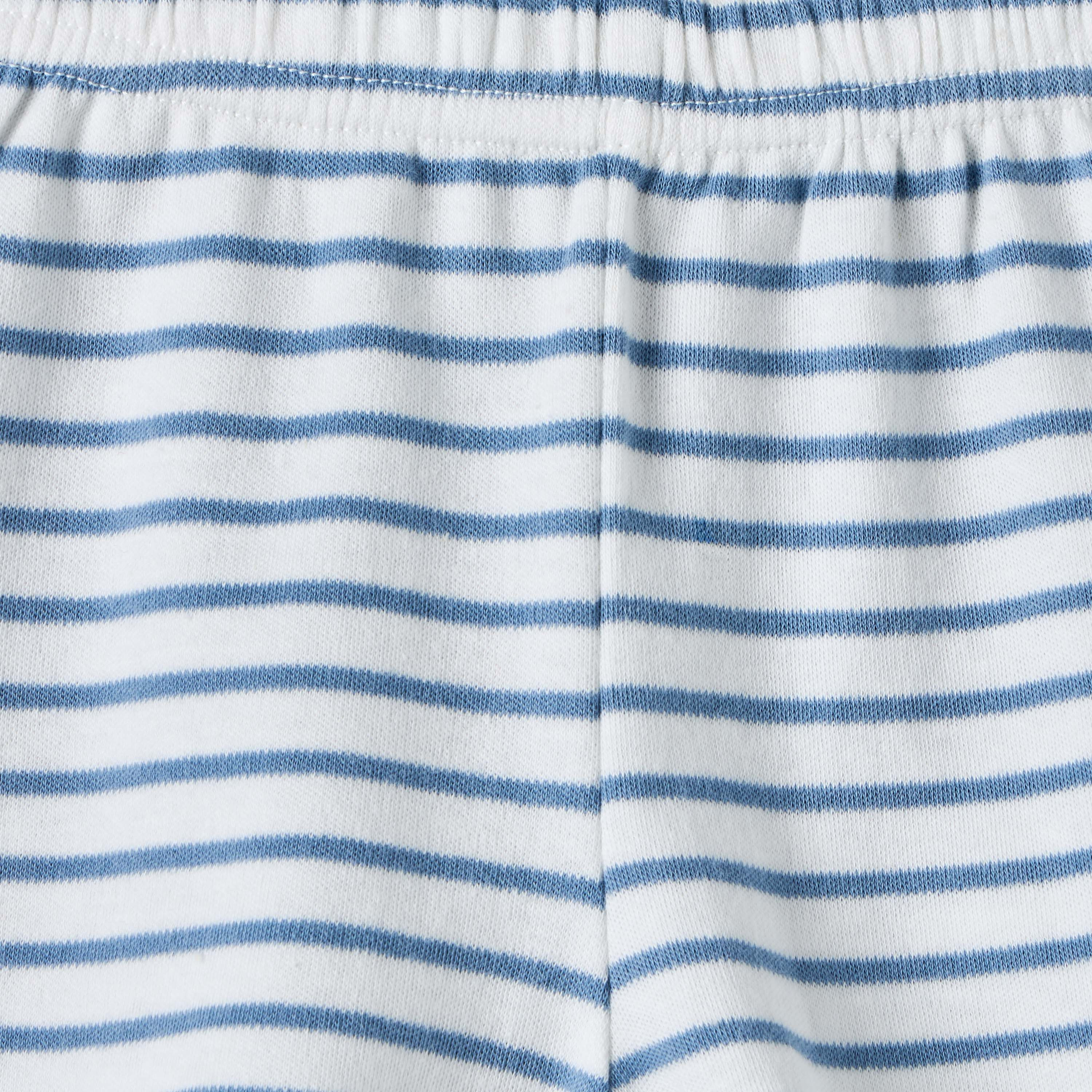 طقم شورت وتيشيرت قطن برقبة مستديرة وأكمام قصيرة وزخارف فيل من جونيورز-baby-boys-clothing-nightwear-pyjamasets-image-8
