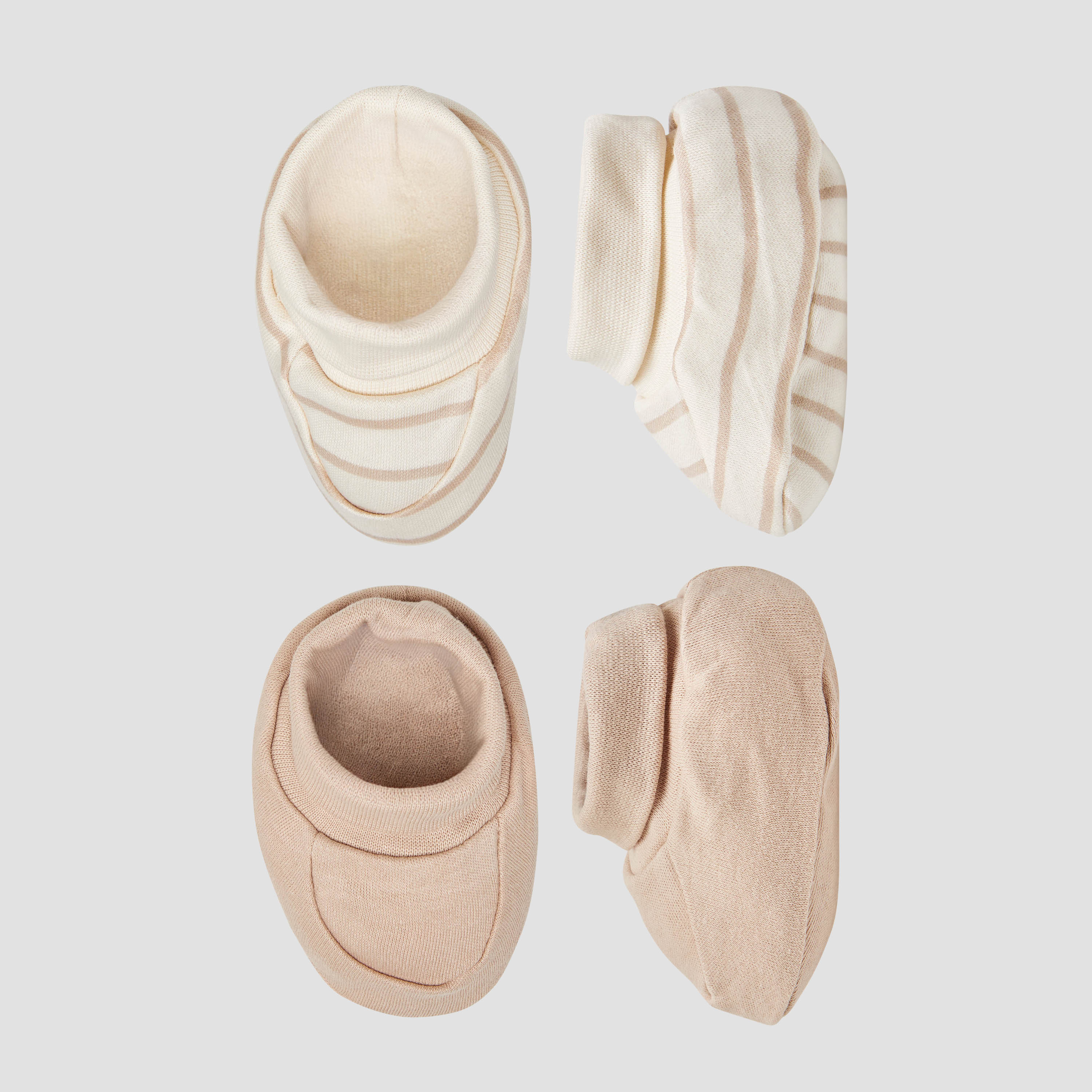 Pack of 2 Juniors Booties with Assorted Design-baby-boys-shoes-booties-image-1