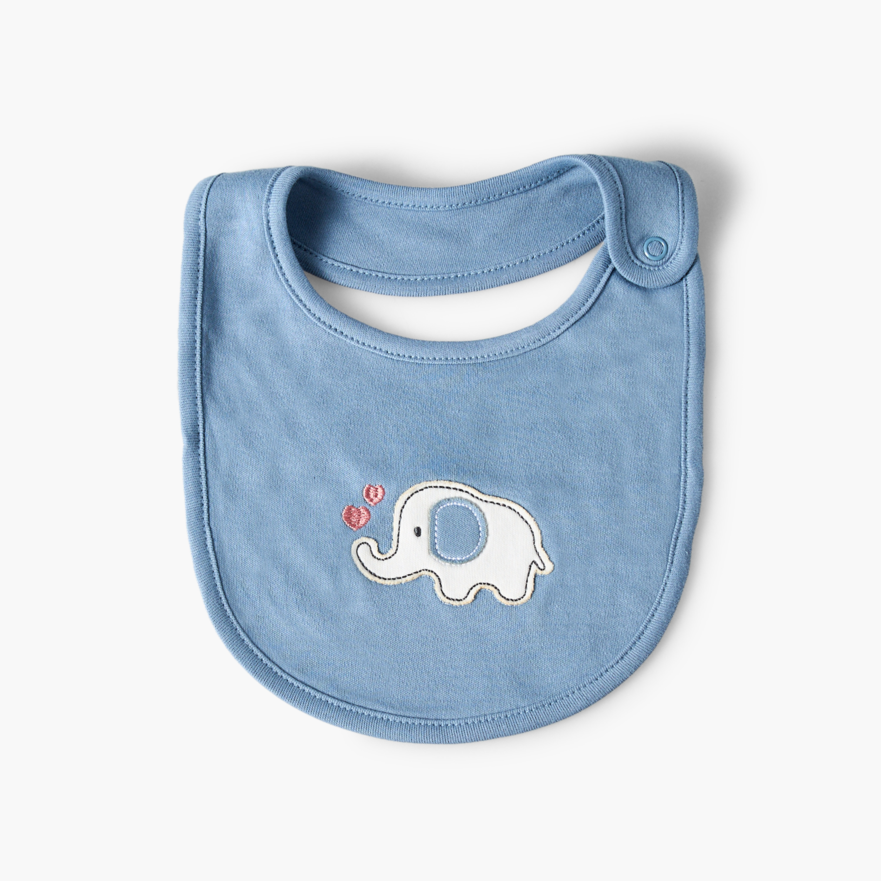 مرايل أطفال بطبعات فيل من جونيورز - عبوة من قطعتين-baby-feeding-bibs-image-2