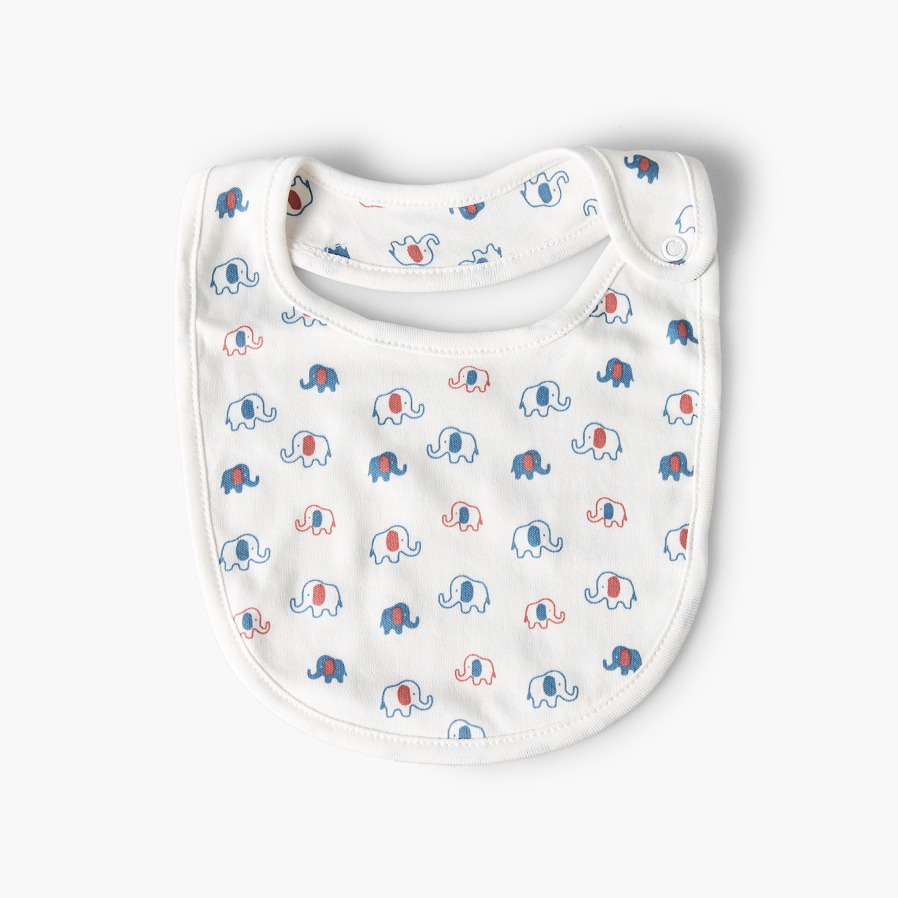 مرايل أطفال بطبعات فيل من جونيورز - عبوة من قطعتين-baby-feeding-bibs-image-3