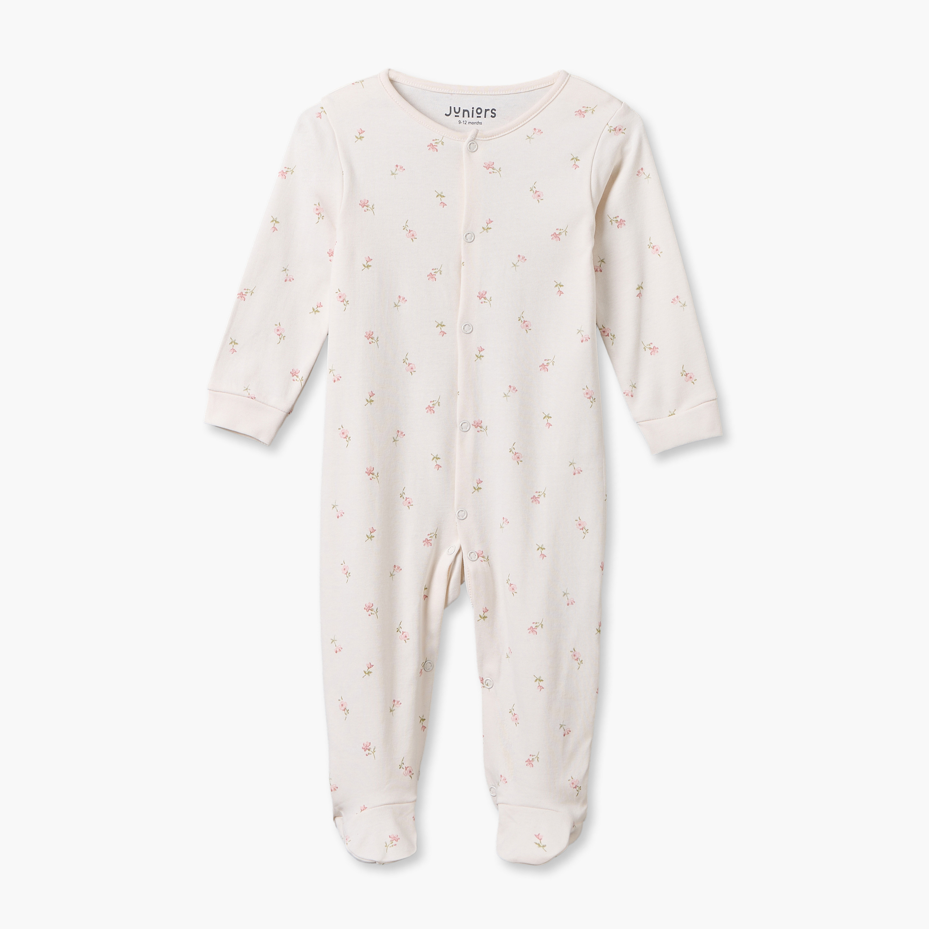 Pack of 2 Juniors Cotton Crew Neck Long Sleeves Sleepsuit with Assorted Prints-baby-boys-clothing-nightwear-sleepsuits-image-2