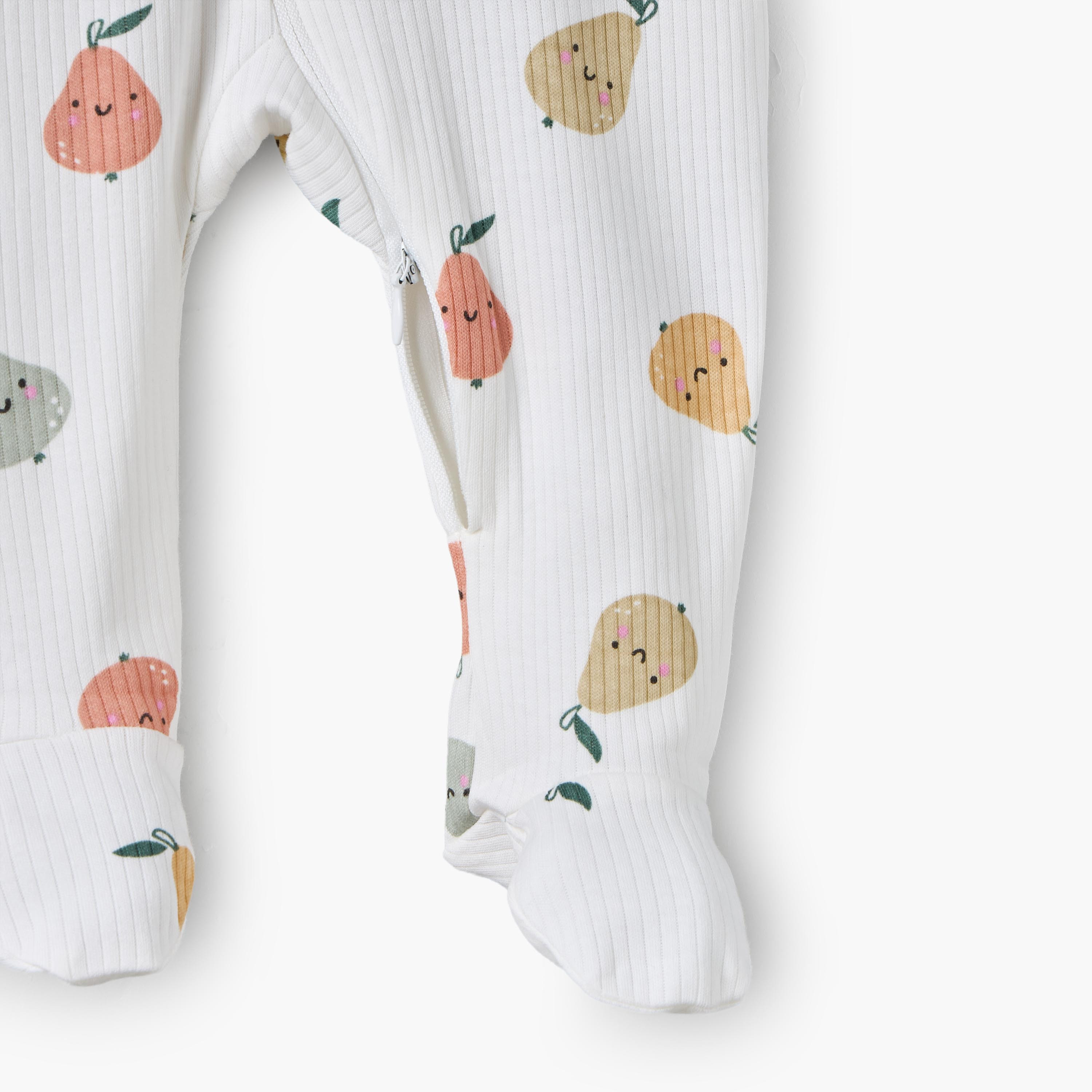 رومبر قطن بياقة دائرية وأكمام طويلة للبنات بطبعة فواكه-baby-boys-clothing-nightwear-sleepsuits-image-5