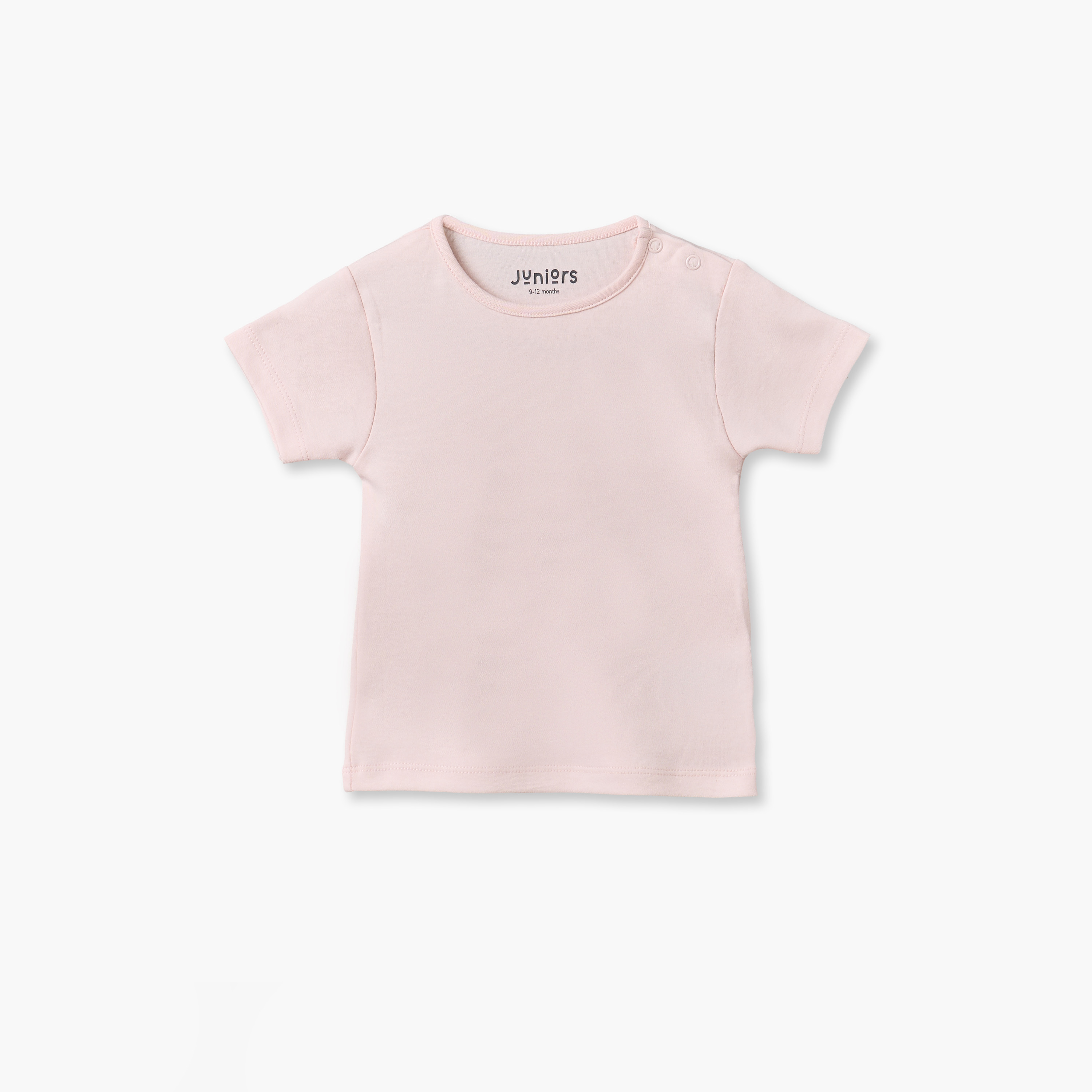 Juniors Crew Neck Short Sleeves T-shirt and Dungaree Set with Floral Print-baby-girls-clothing-setsandcoords-image-2