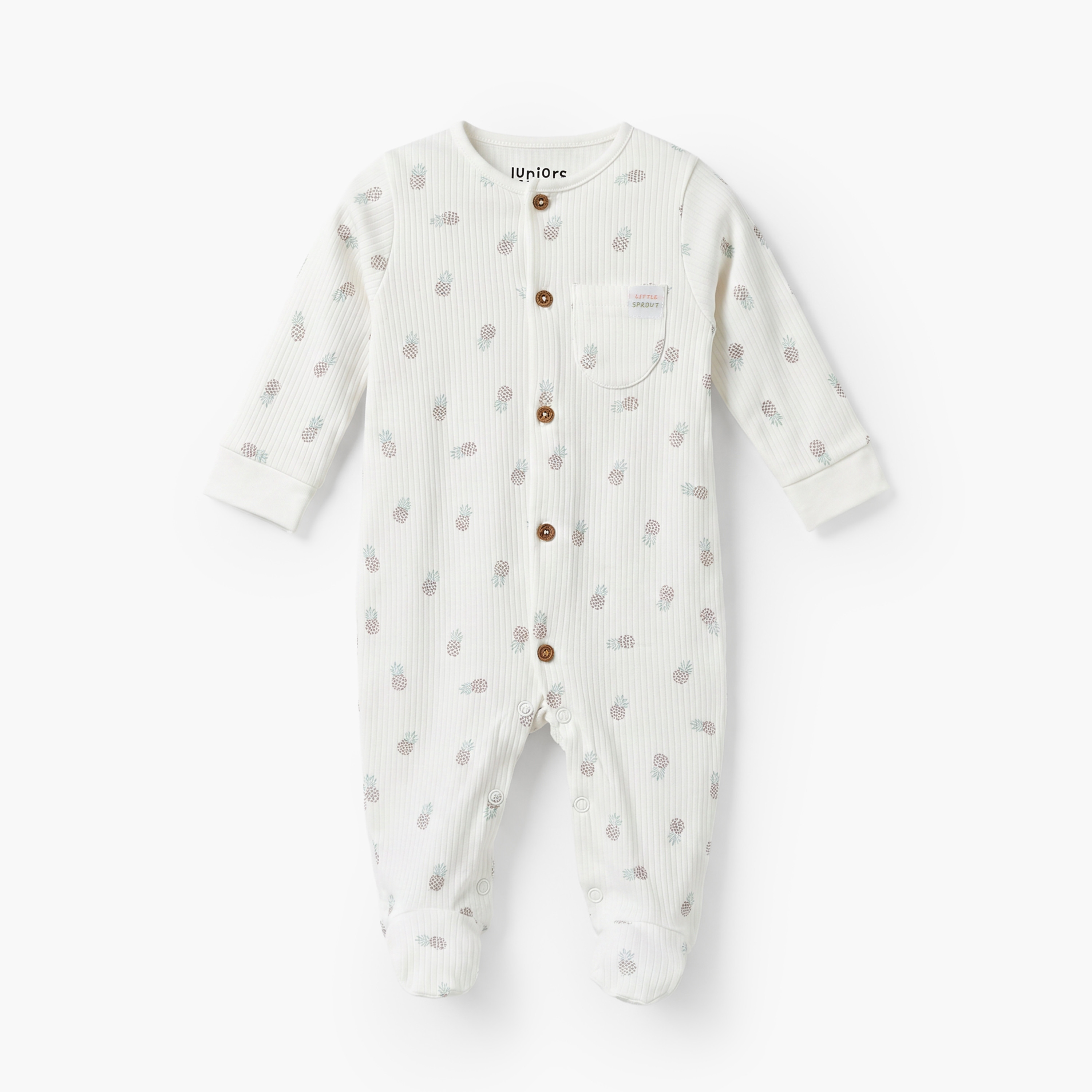 بدلة نوم قطن بياقة ضيقة وأكمام طويلة وطبعات من جونيورز-baby-boys-clothing-nightwear-sleepsuits-image-2