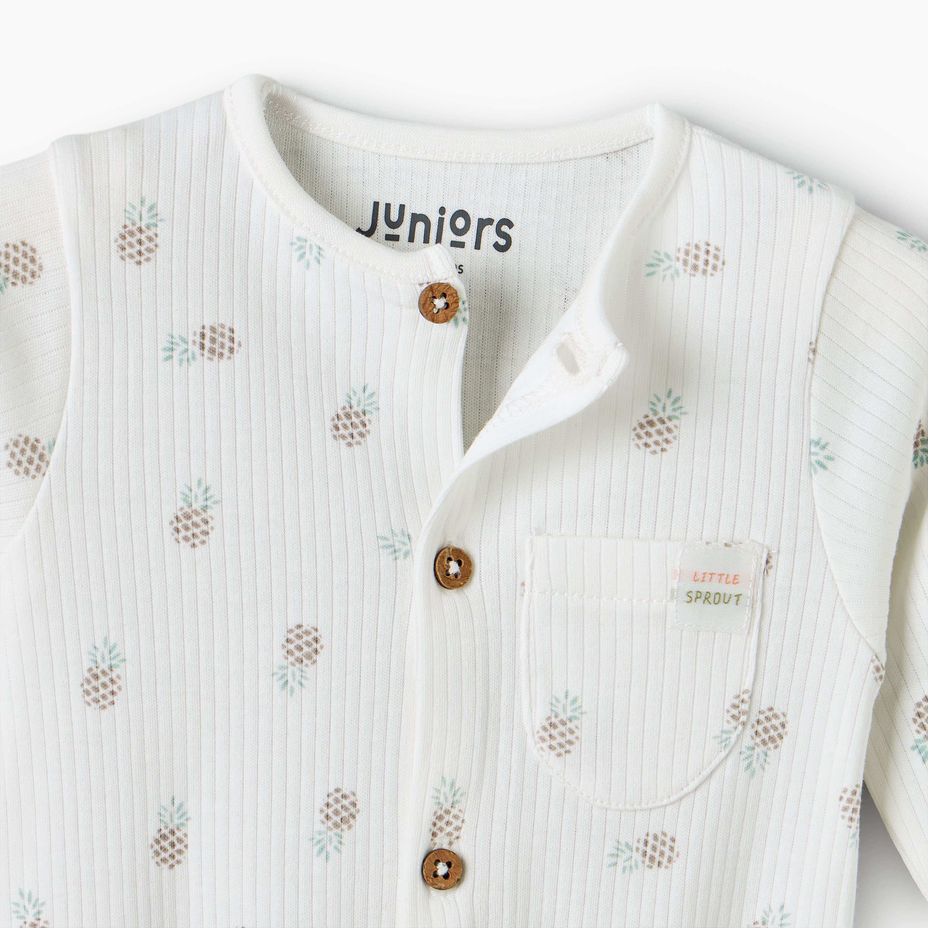 بدلة نوم قطن بياقة ضيقة وأكمام طويلة وطبعات من جونيورز-baby-boys-clothing-nightwear-sleepsuits-image-4