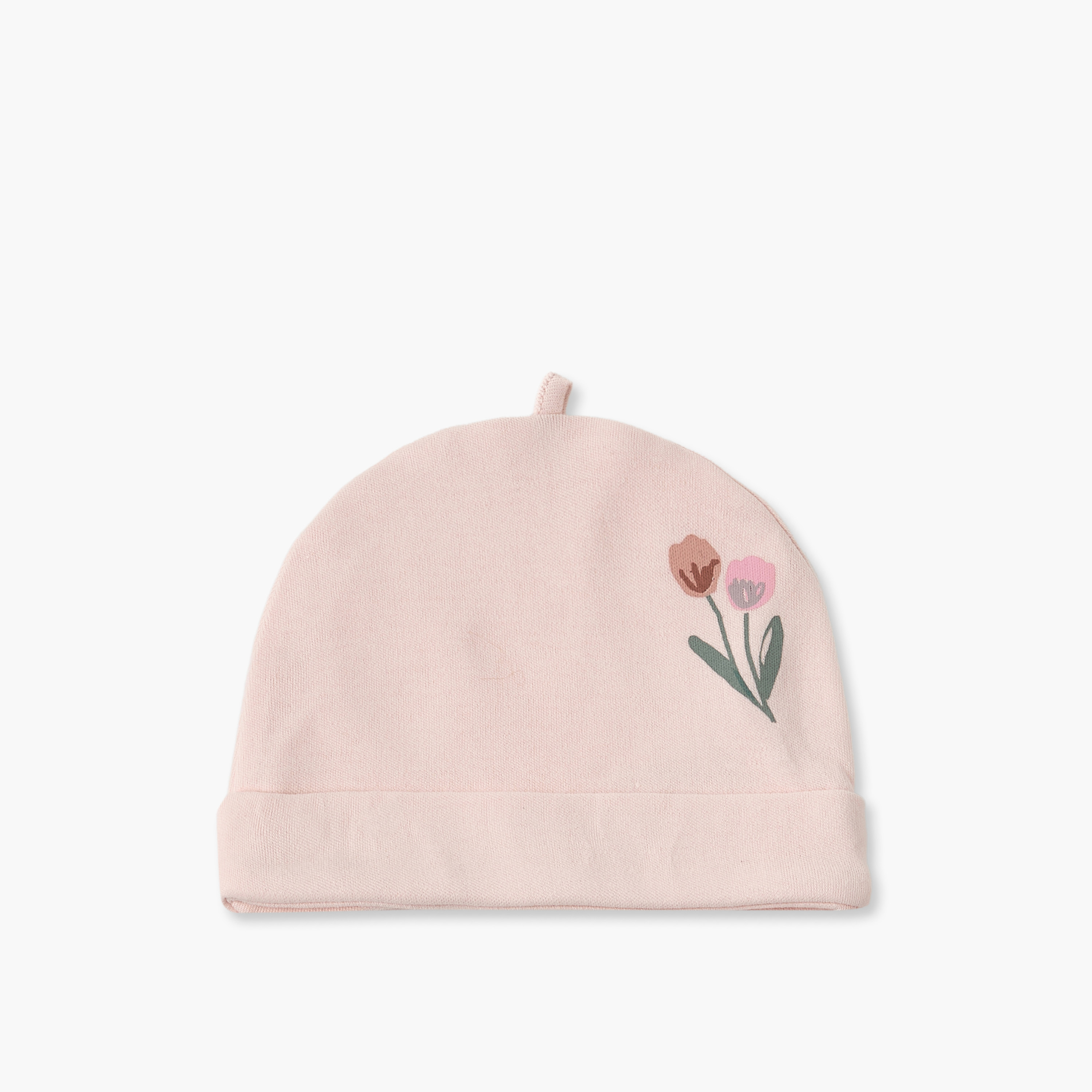 طقم قبعة كاب بطبعات نباتية من جونيورز - قطعتين-baby-girls-accessories-caps-image-2