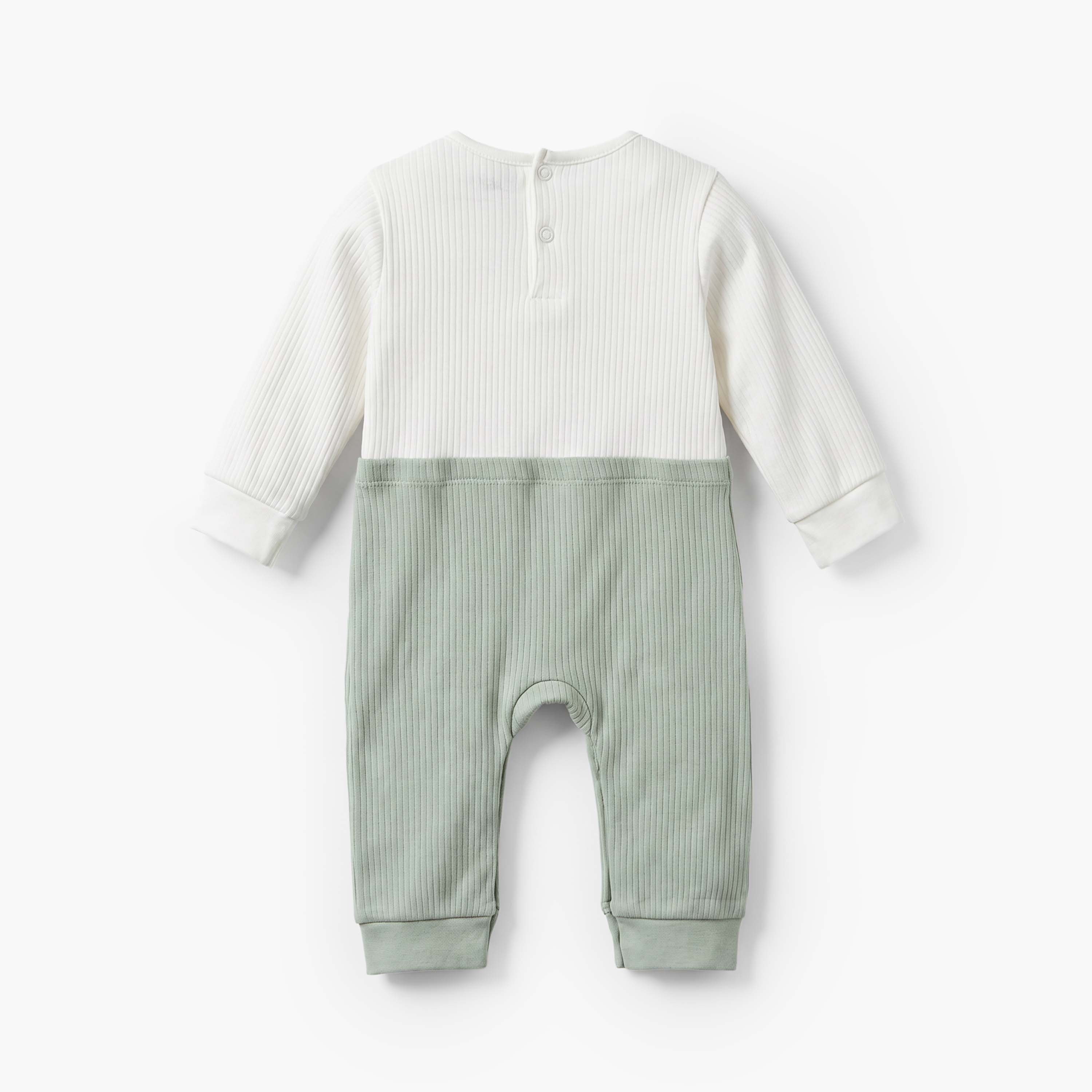 بدلة نوم قطن برقبة ضيقة وأكمام طويلة وتطريز فواكه من جونيورز-baby-boys-clothing-nightwear-sleepsuits-image-3