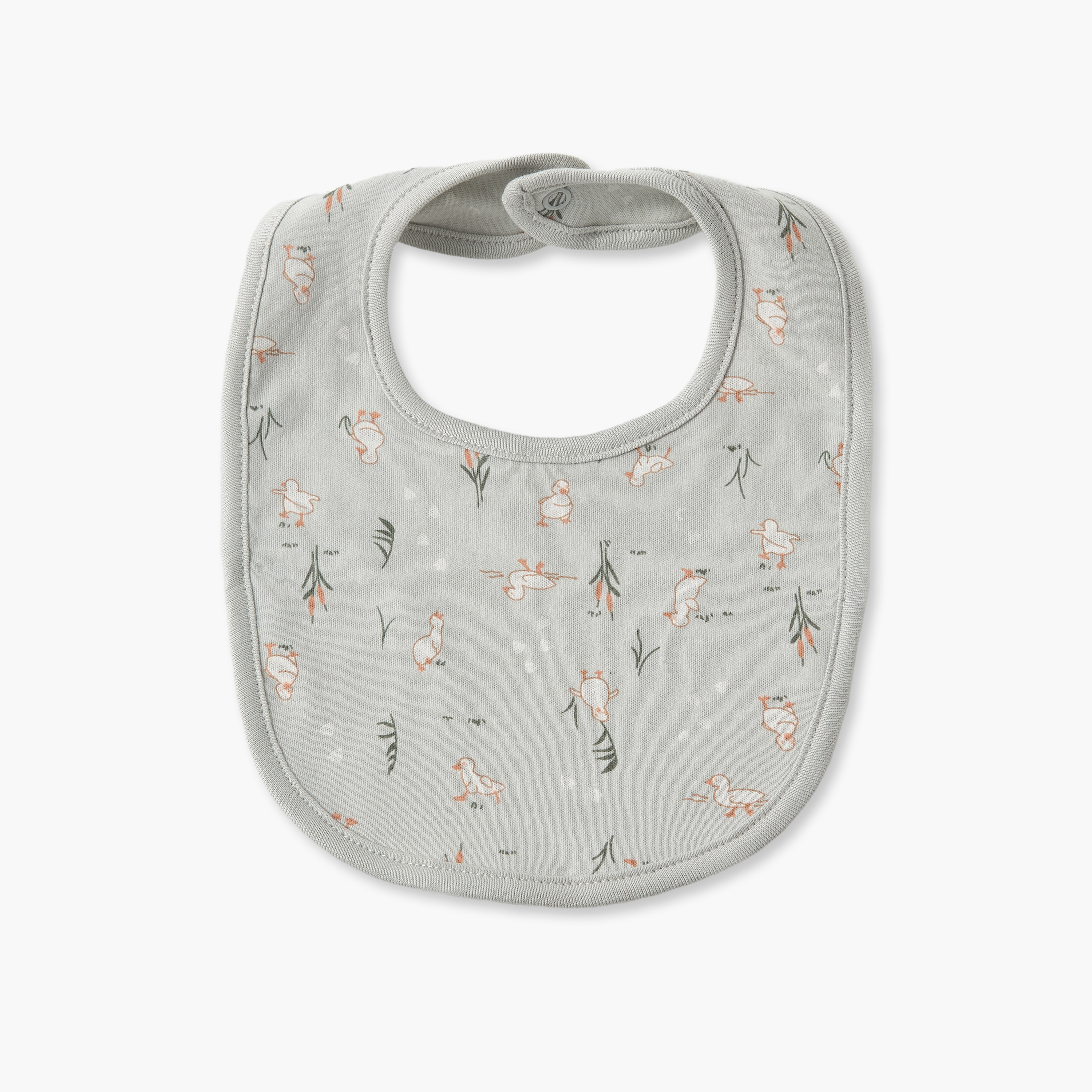 مرايل أطفال بطبعات نباتية من جونيورز - عبوة من قطعتين-baby-feeding-bibs-image-3