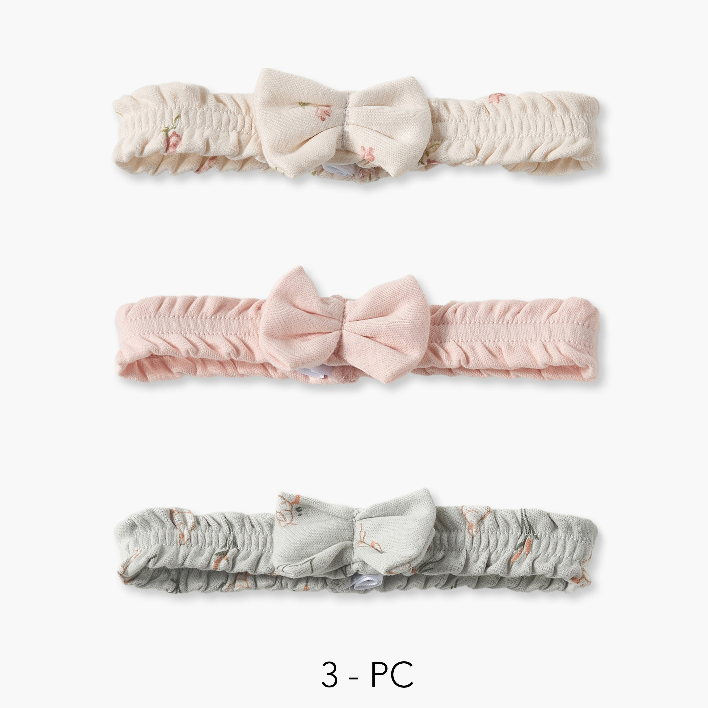 Pack of 3 Juniors Hairband with Bow Accent-baby-girls-accessories-hairaccessories-image-1