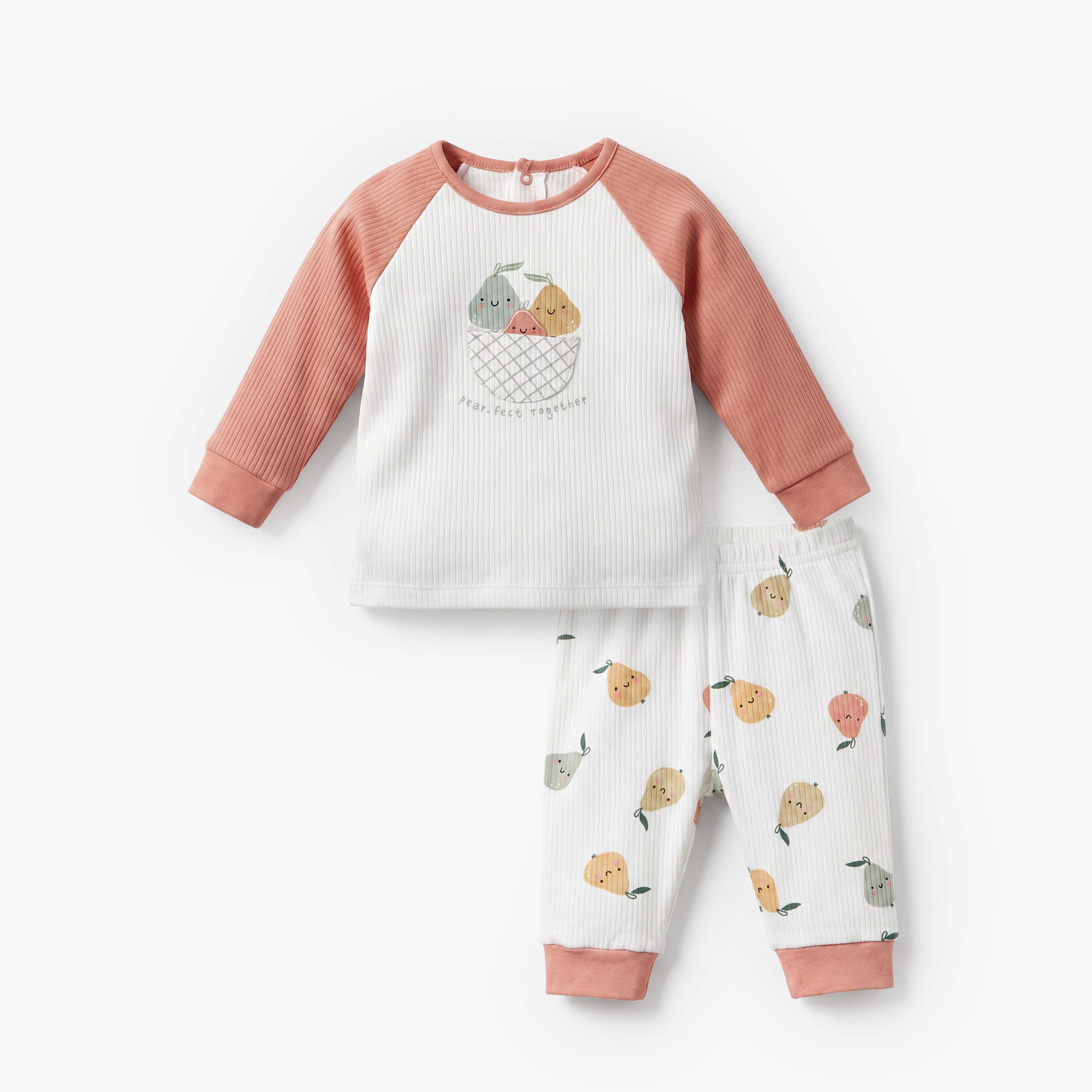 طقم بيجاما قطن برقبة مستديرة وأكمام طويلة وطبعات من جونيورز-baby-boys-clothing-nightwear-pyjamasets-image-2